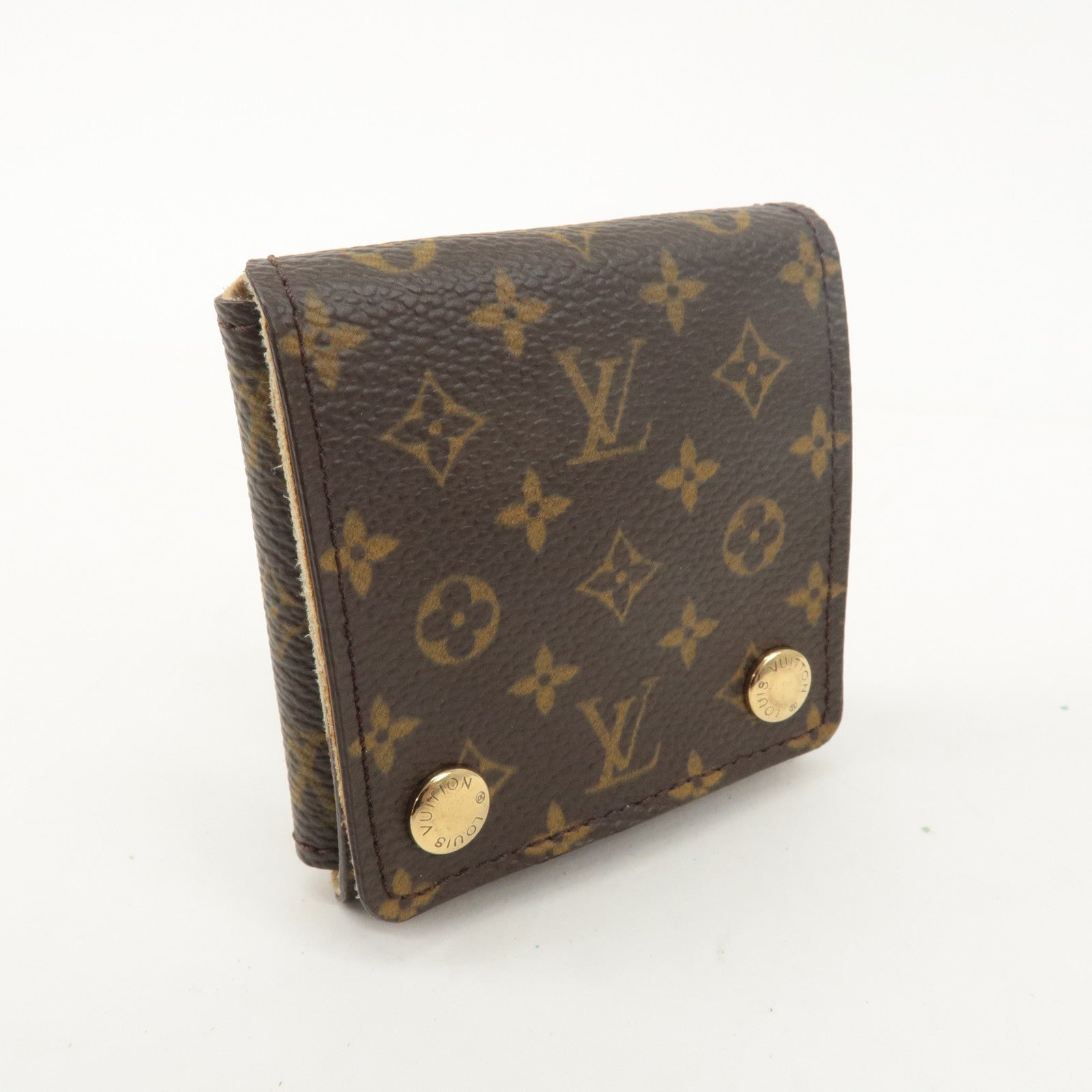 Louis Vuitton Monogram Canvas Jewelry Case for Necklace Brown