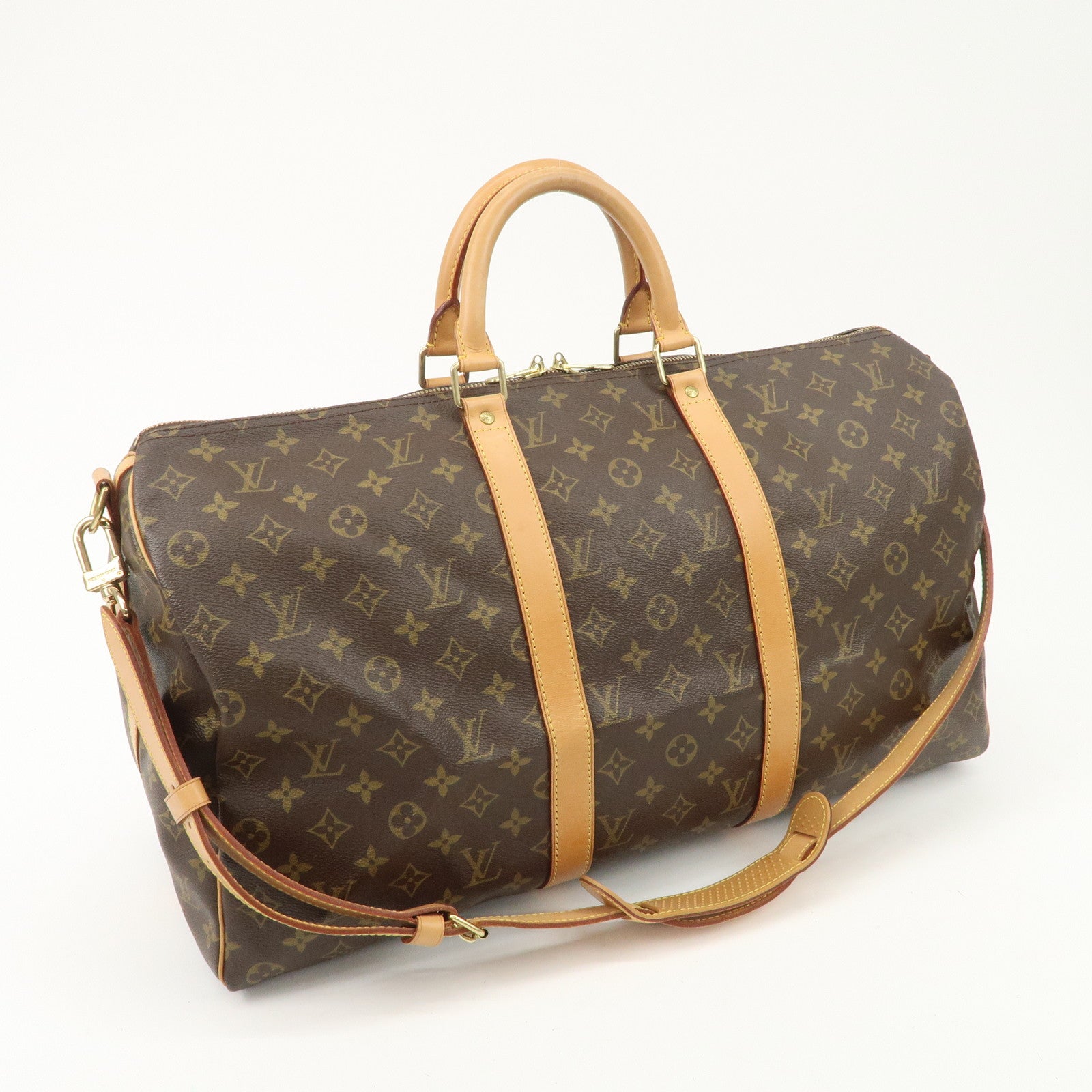 Louis Vuitton Monogram Keep All Bandouliere 50 Boston Bag M41416 Used