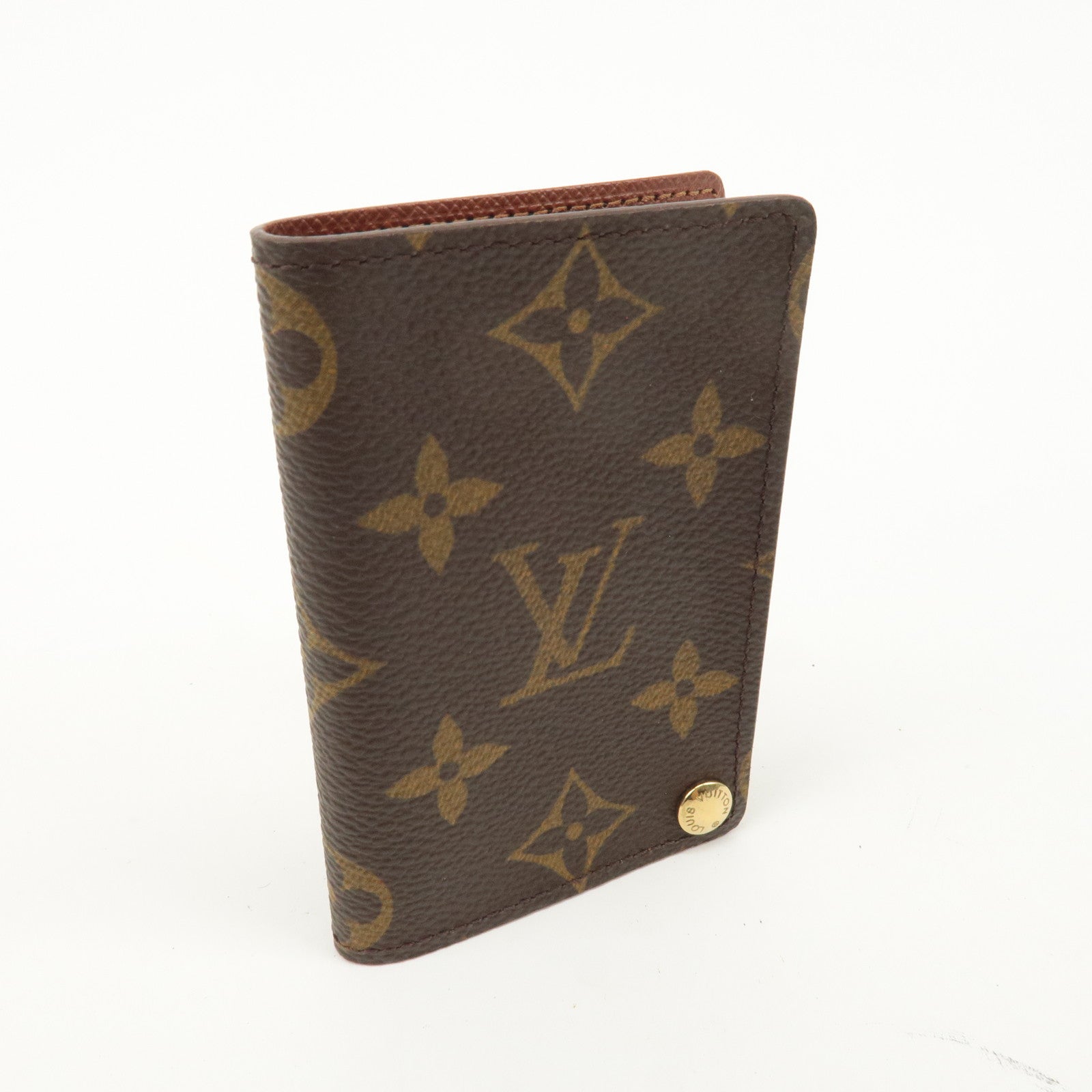 Louis Vuitton Monogram Porte Cartes Credit Pression Brown M60937