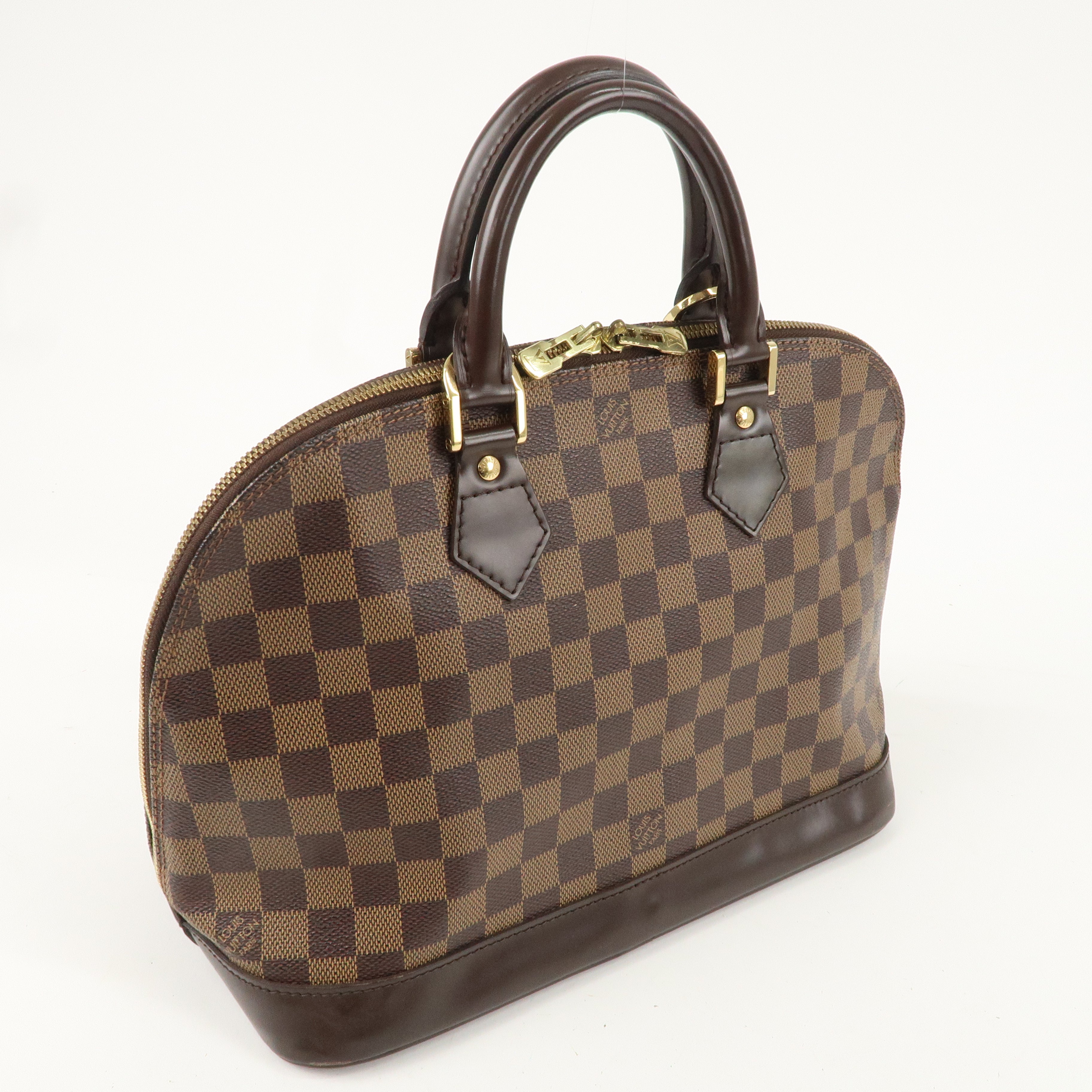 Louis Vuitton Damier Alma Hand Bag Brown N51131