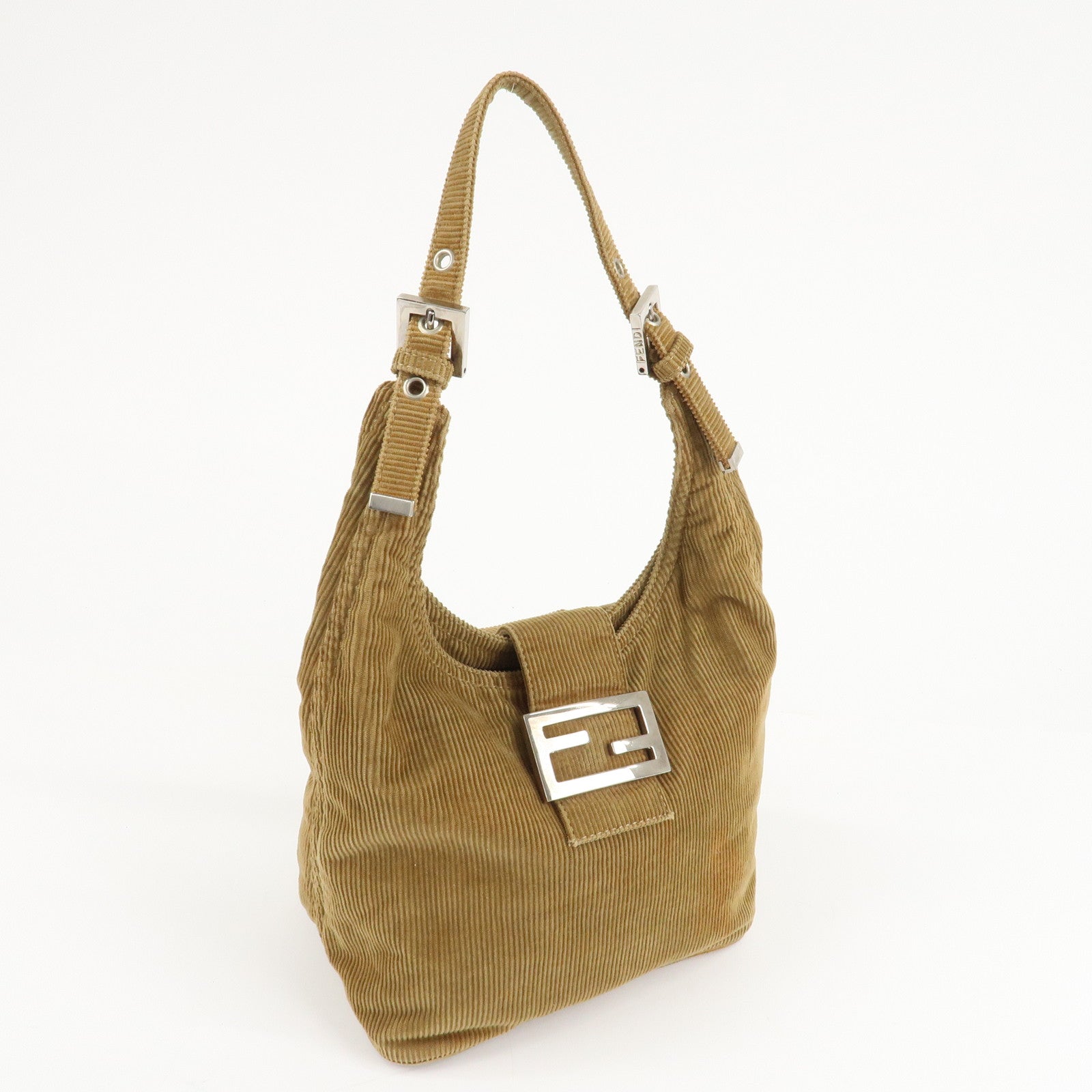 FENDI Corduroy Shoulder Bag 20686