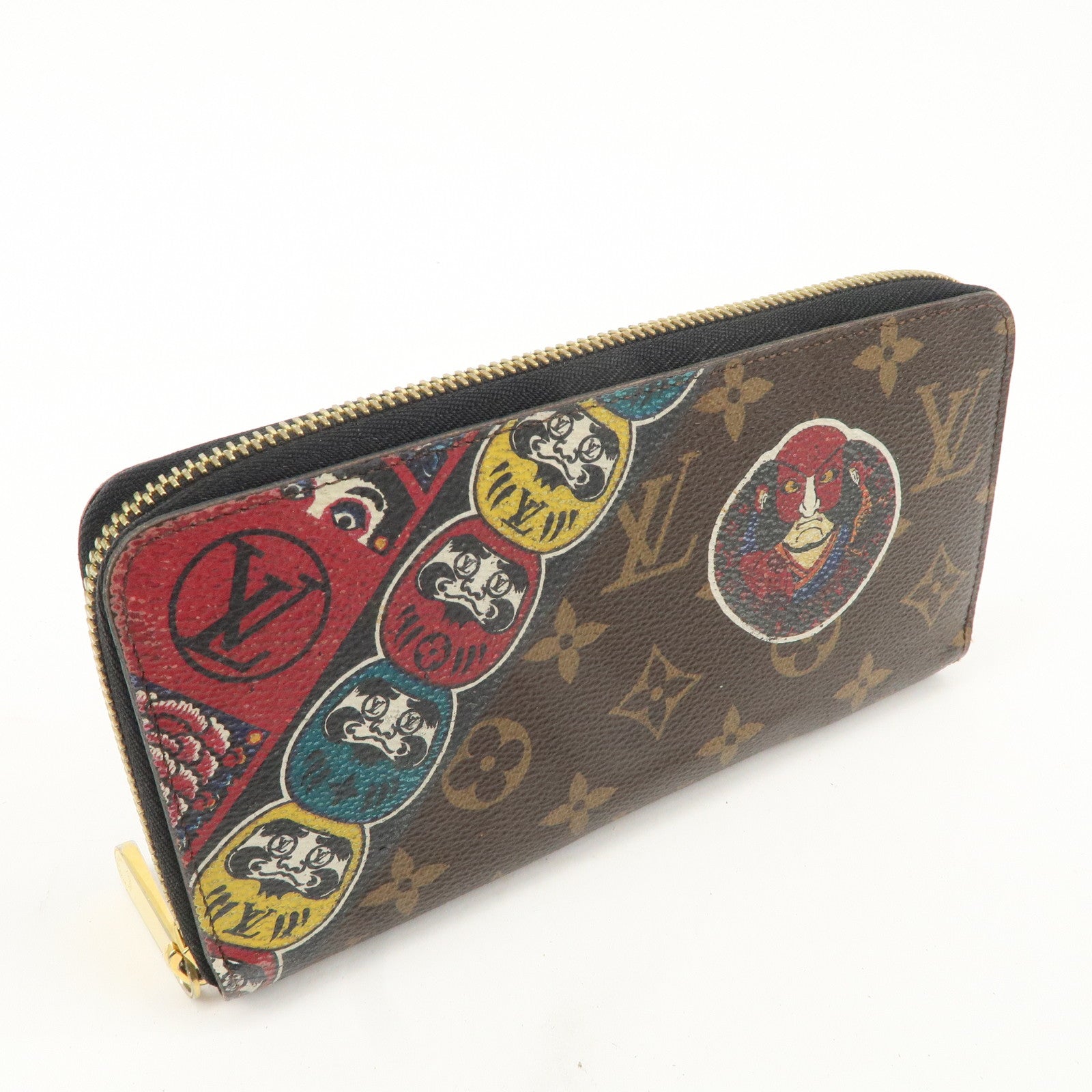 Louis Vuitton Zippy Wallet Kansai Yamamoto Kabuki Daruma M67249 Used