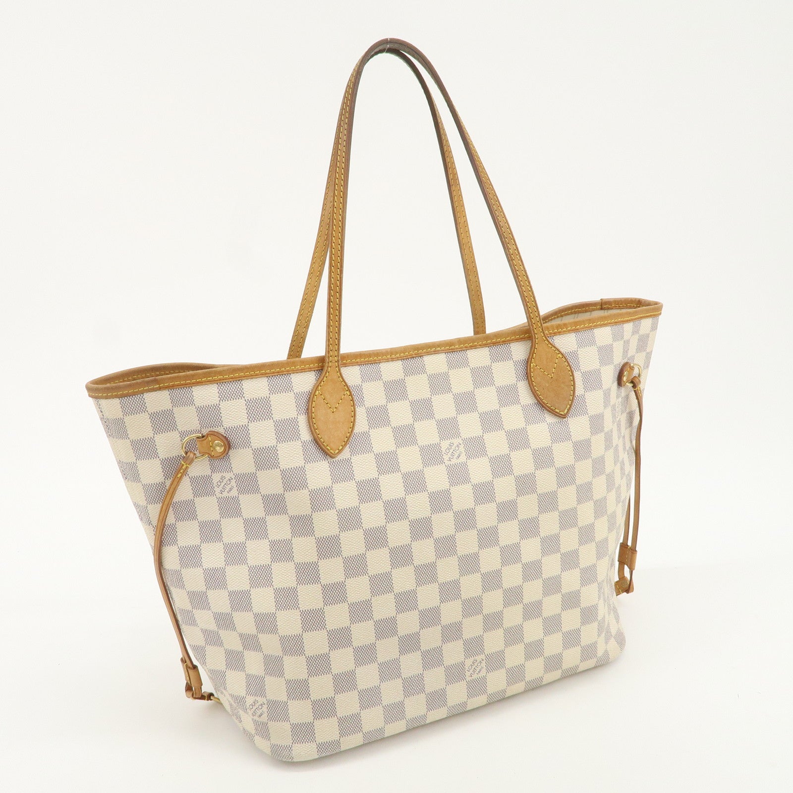 Louis Vuitton Damier Azur Neverfull MM Tote Bag N51107 Used