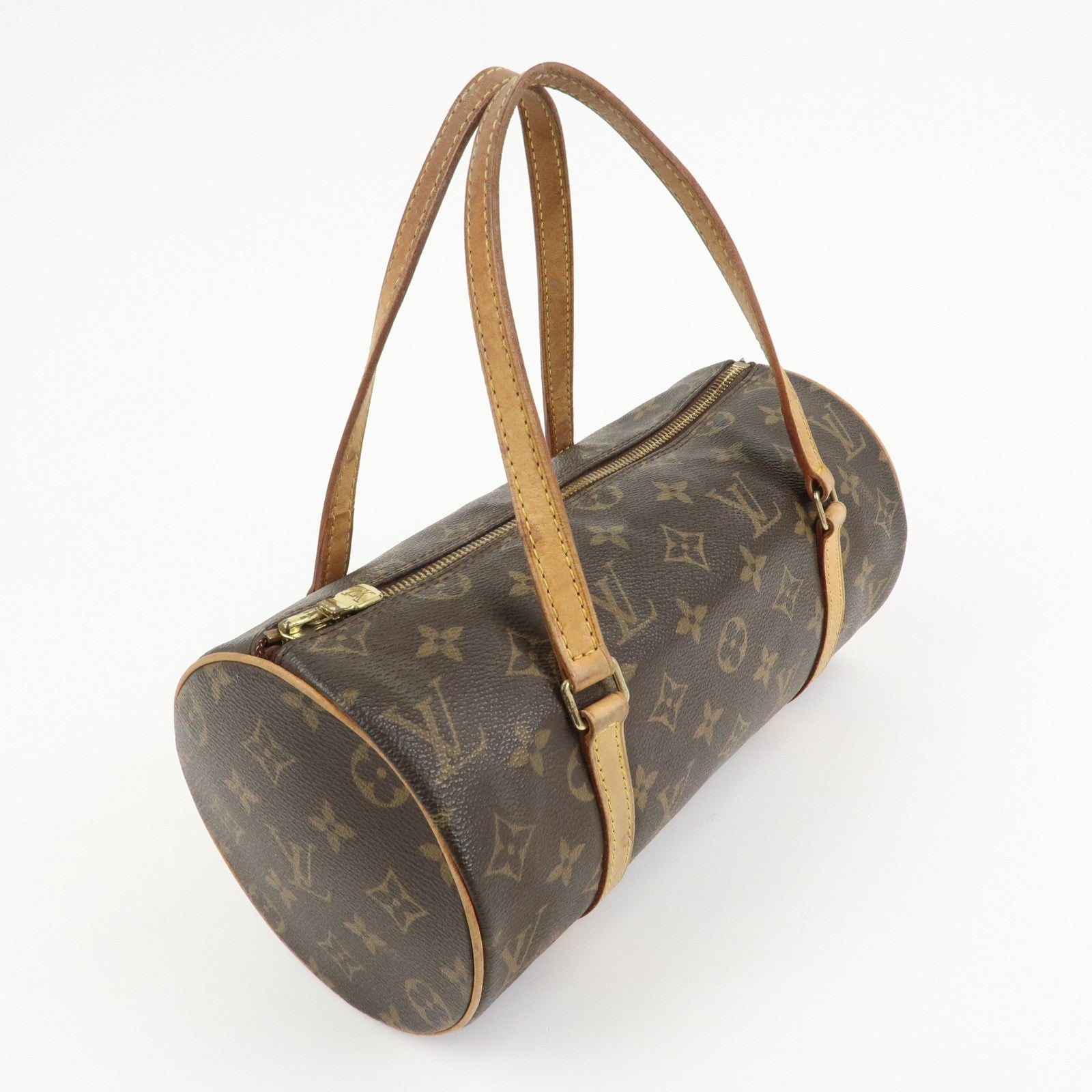 Louis Vuitton Monogram Papillon 26 Hand Bag Brown M51386 Used