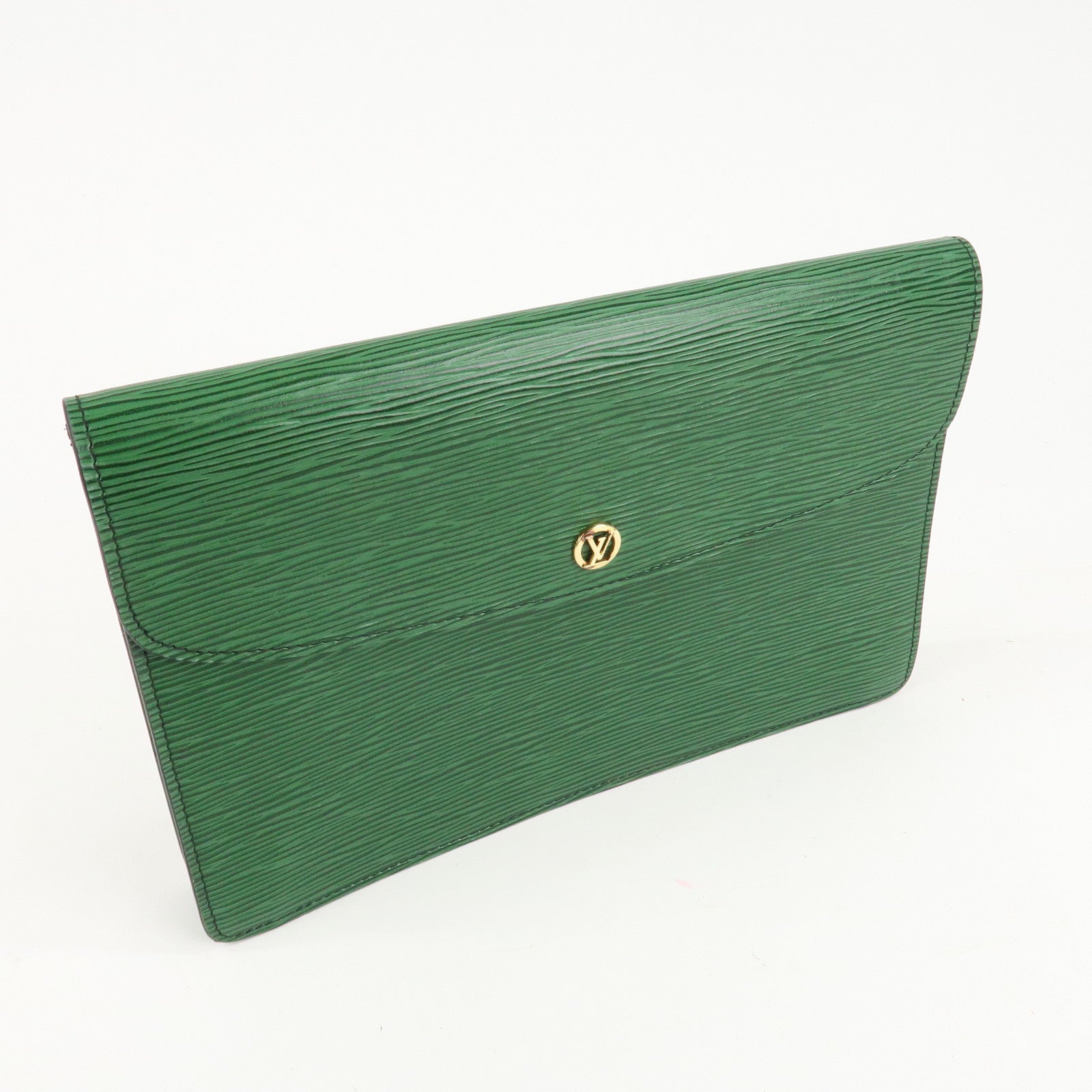 Louis Vuitton Epi Montaigne 27 Clutch Bag Borneo Green M52654