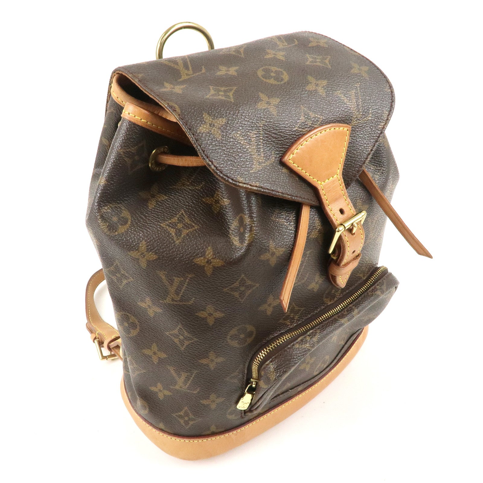 Louis Vuitton Monogram Montsouris MM Back Pack Bag M51136