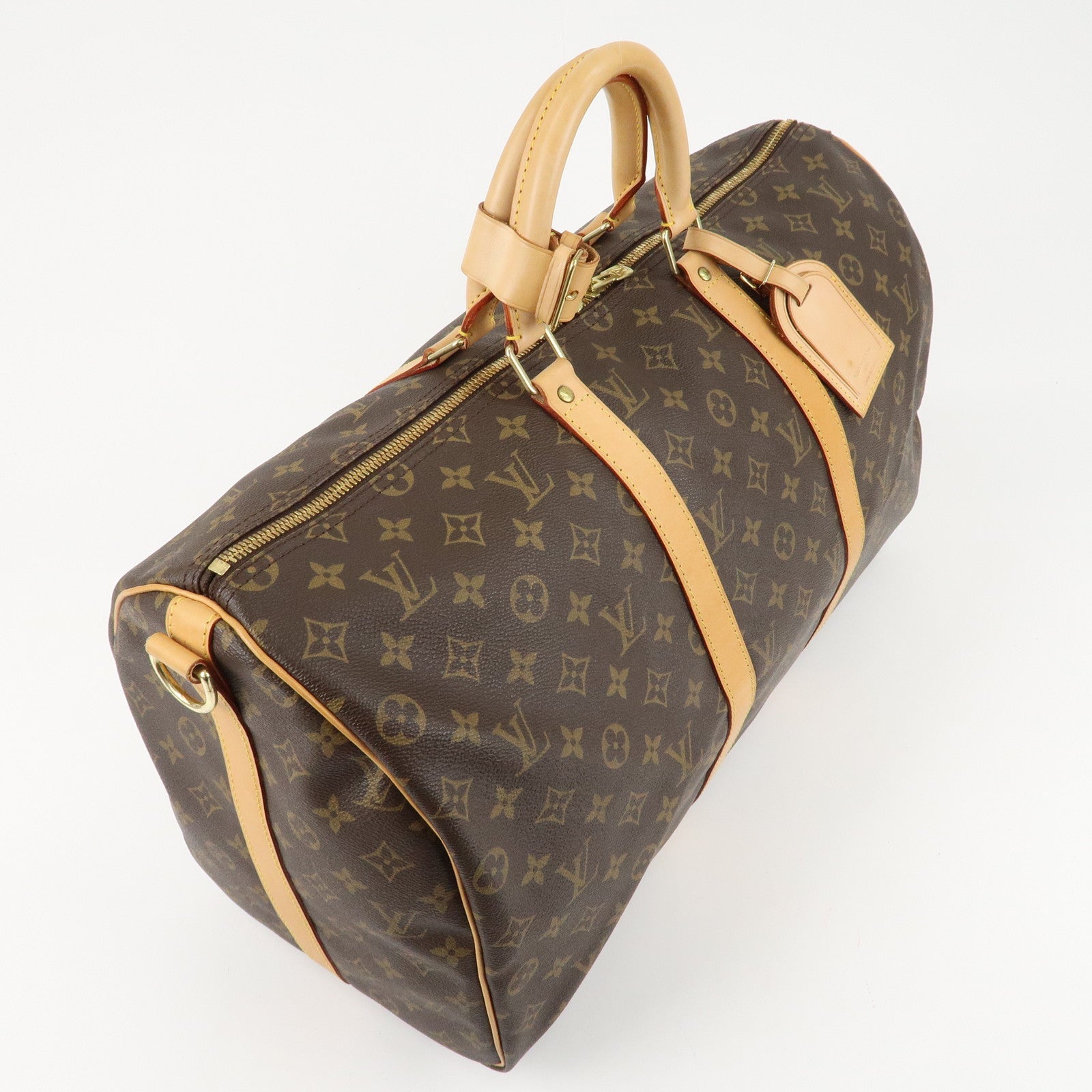 Louis Vuitton Monogram Keep All Bandouliere 50 Boston Bag M41416 Used