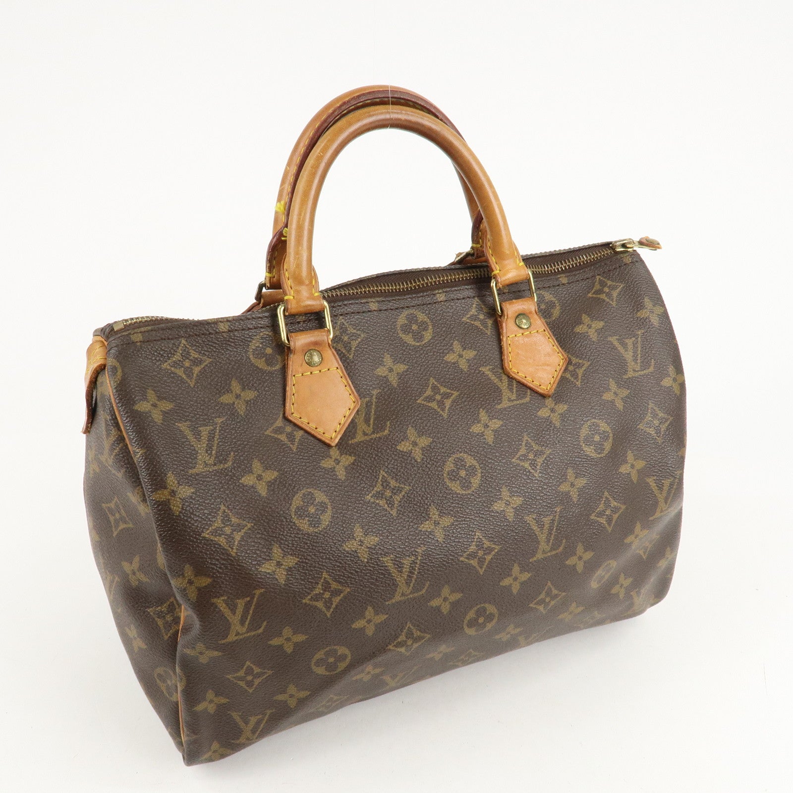 Louis Vuitton Monogram Speedy 30 Hand Bag Boston Bag M41526 Used