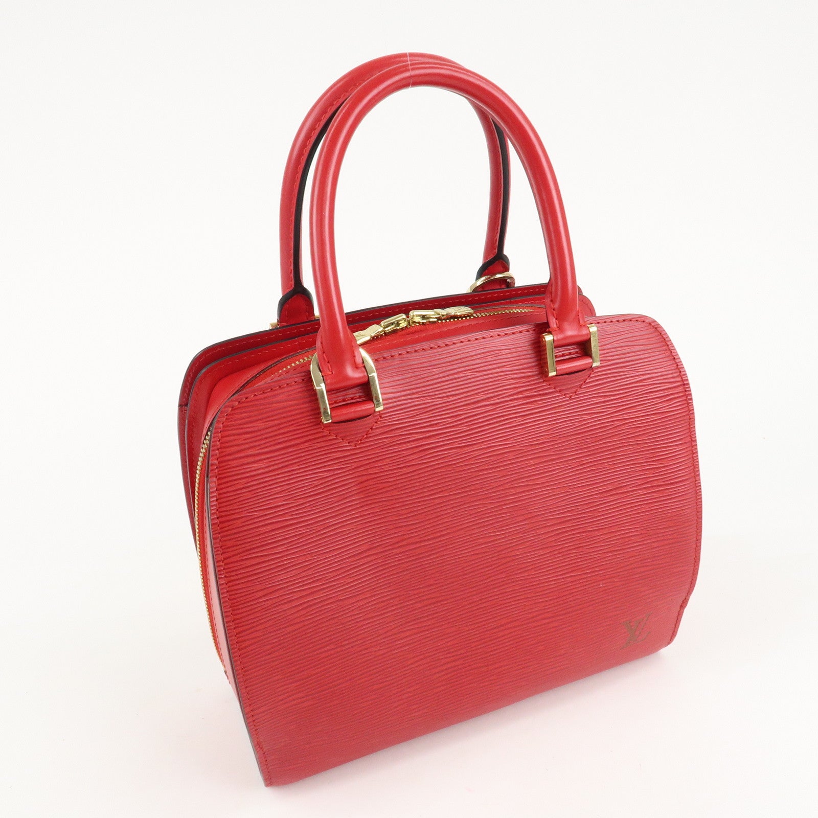 Louis Vuitton Epi Pont Neuf Hand Bag Castilian Red M52057