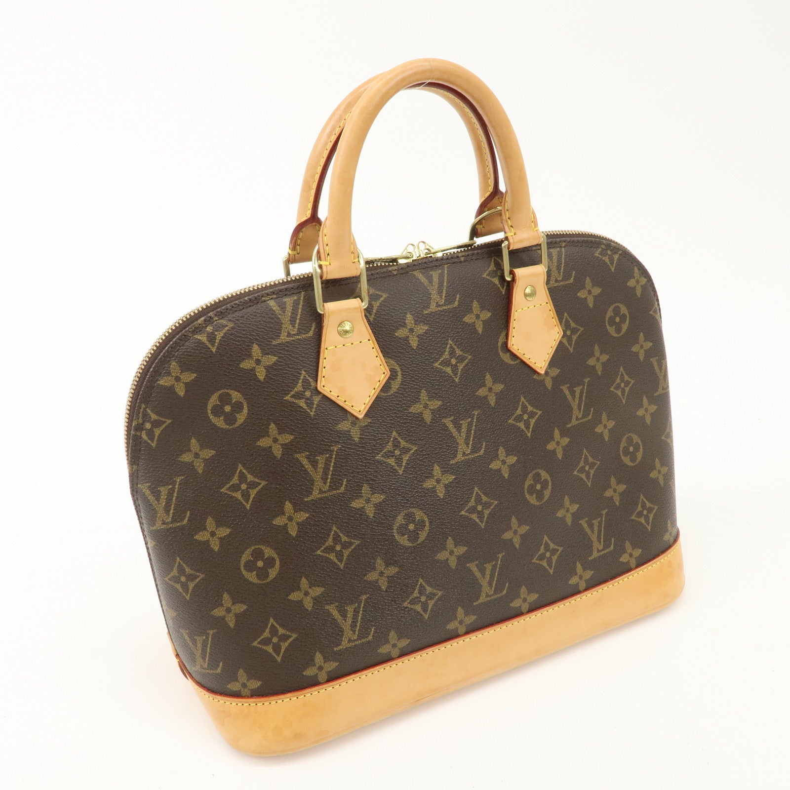 Louis Vuitton Monogram Alma Hand Bag Brown M51130