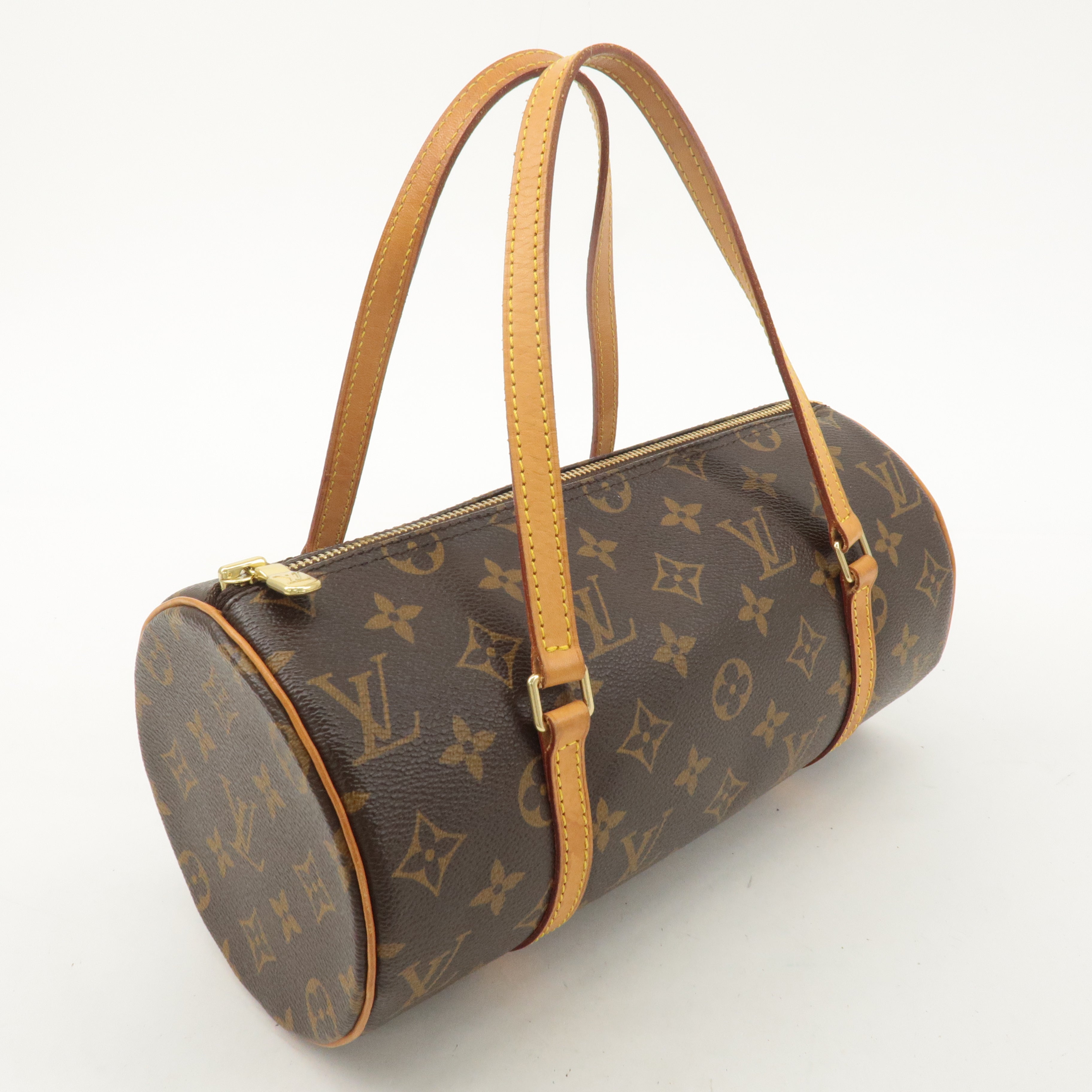 Louis Vuitton Monogram Papillon 26 Hand Bag Brown M51385