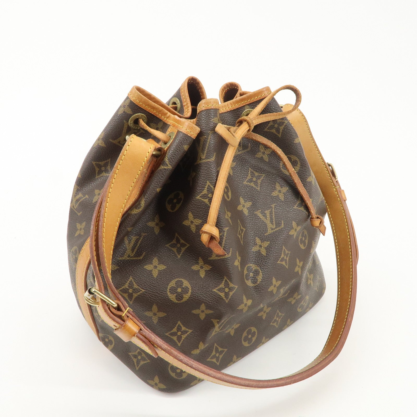 Louis Vuitton Monogram Petit Noe Shoulder Bag Brown M42226 Used