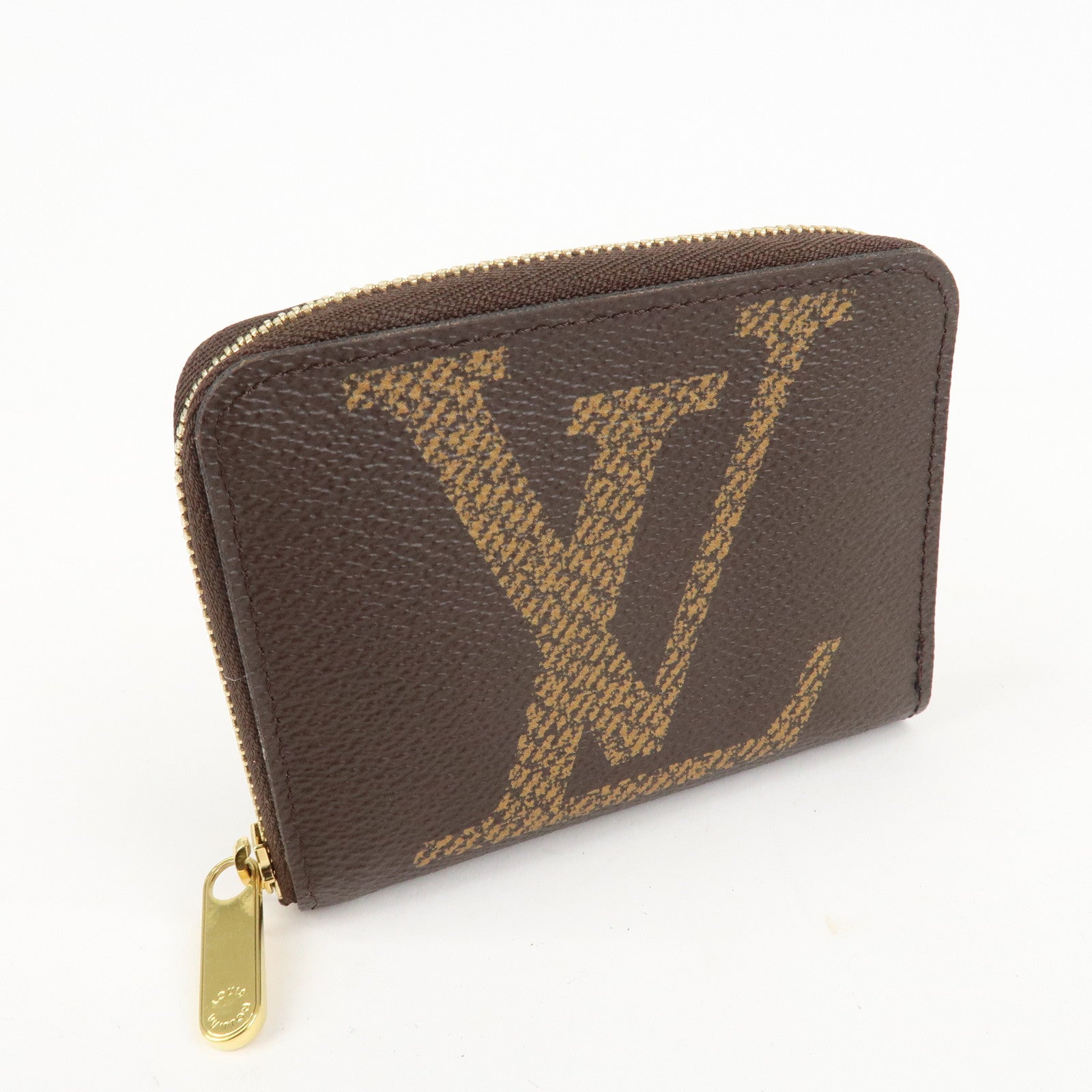 Louis Vuitton Monogram Giant Zippy Coin Case Brown M69354 Used