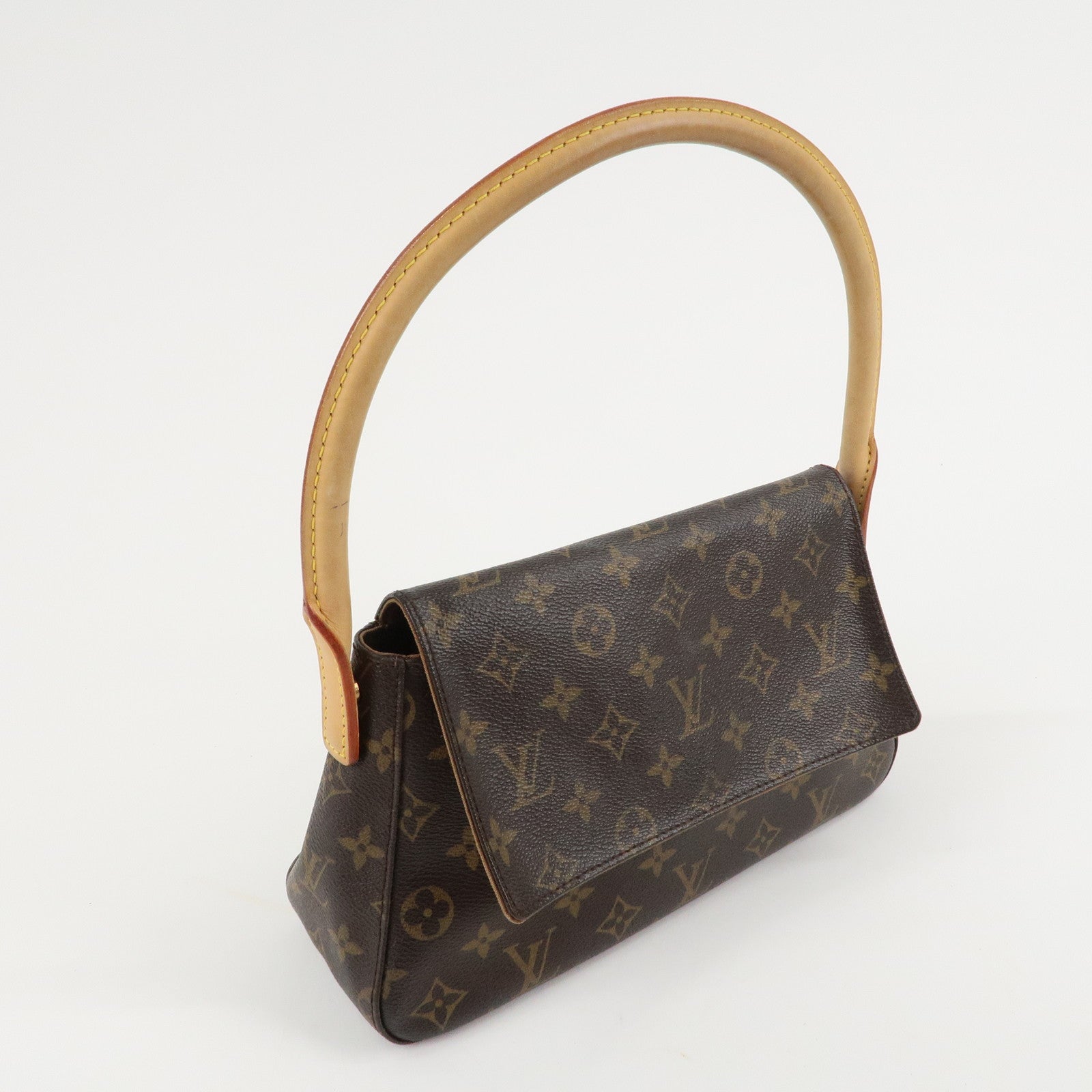 Louis Vuitton Monogram Mini Looping Shoulder Bag Hand Bag M51147 Used