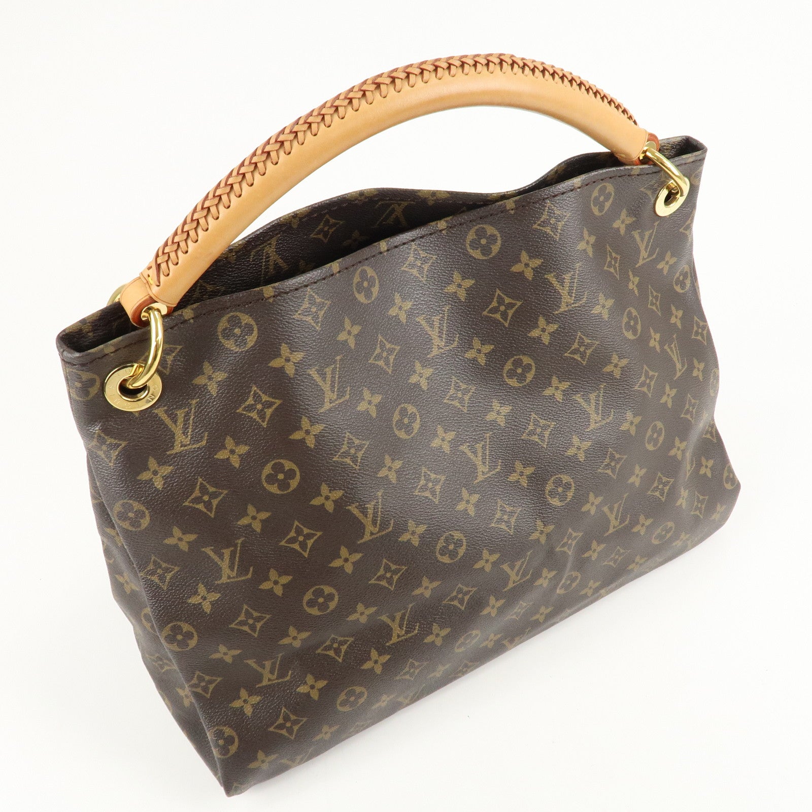 Louis Vuitton Monogram Artsy MM Shoulder Bag Brown M40249