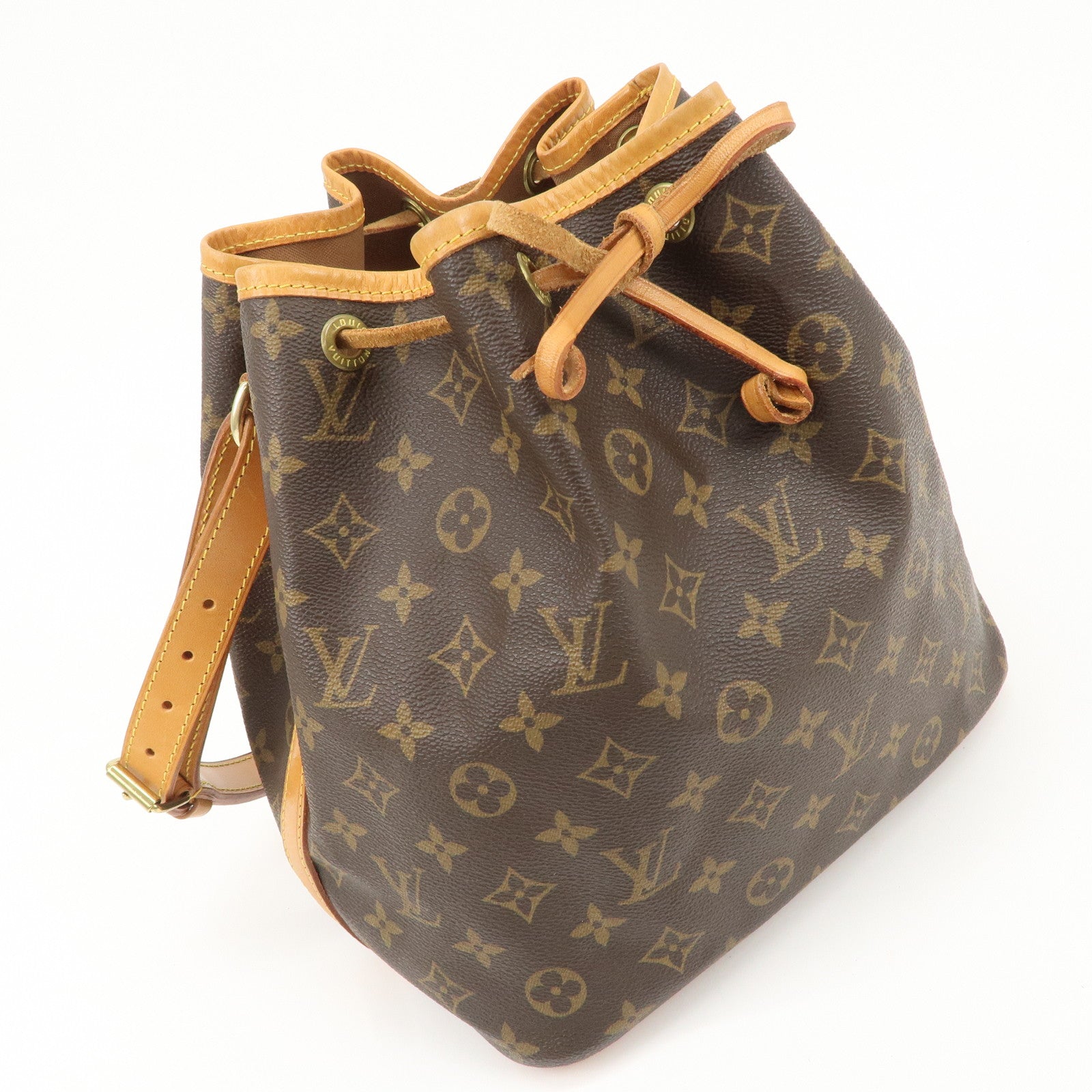 Louis Vuitton Monogram Petit Noe Shoulder Bag Brown M42226 Used