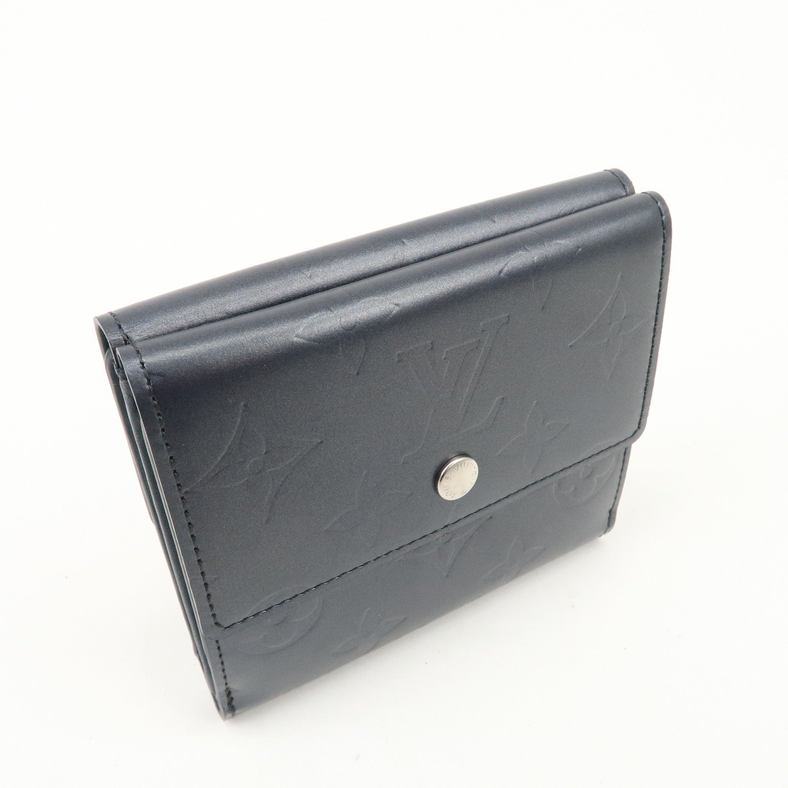 Louis Vuitton Monogram Matte Porte Monnaie Billets Credit M65115 Used