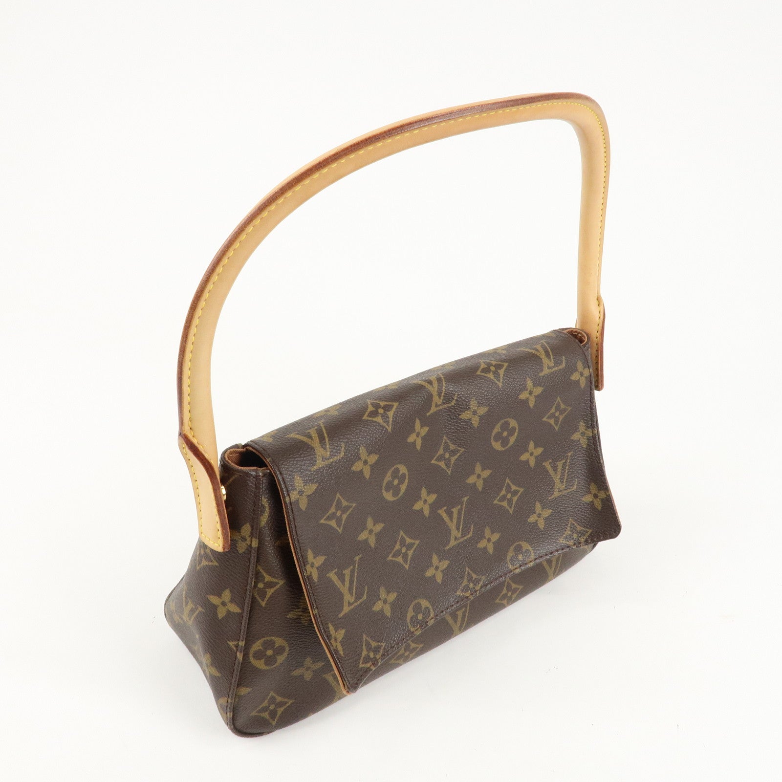 Louis Vuitton Monogram Mini Looping Shoulder Bag Hand Bag M51147 Used