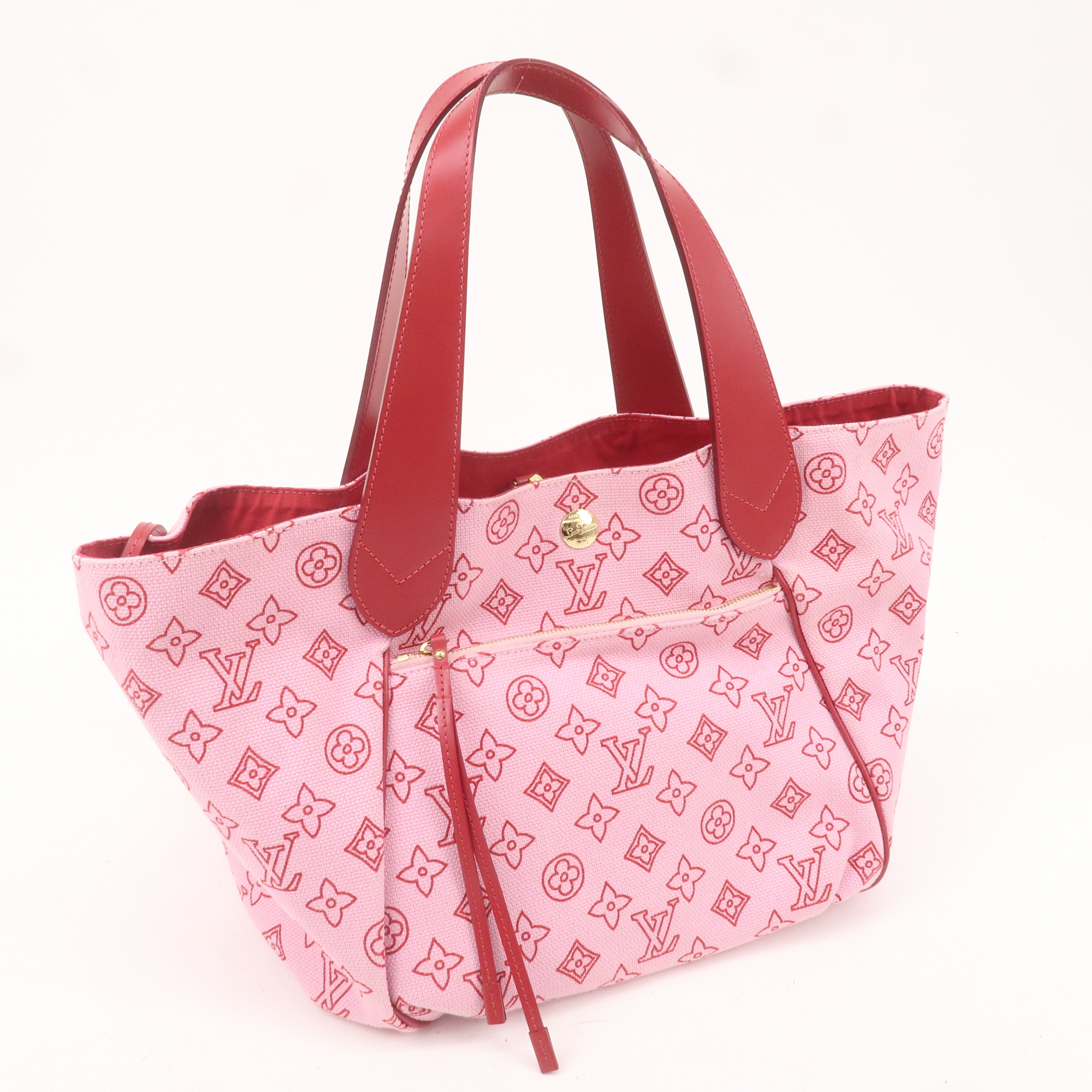 Louis Vuitton Beach Line Cabas Ipanema PM Tote Bag Rose M95984