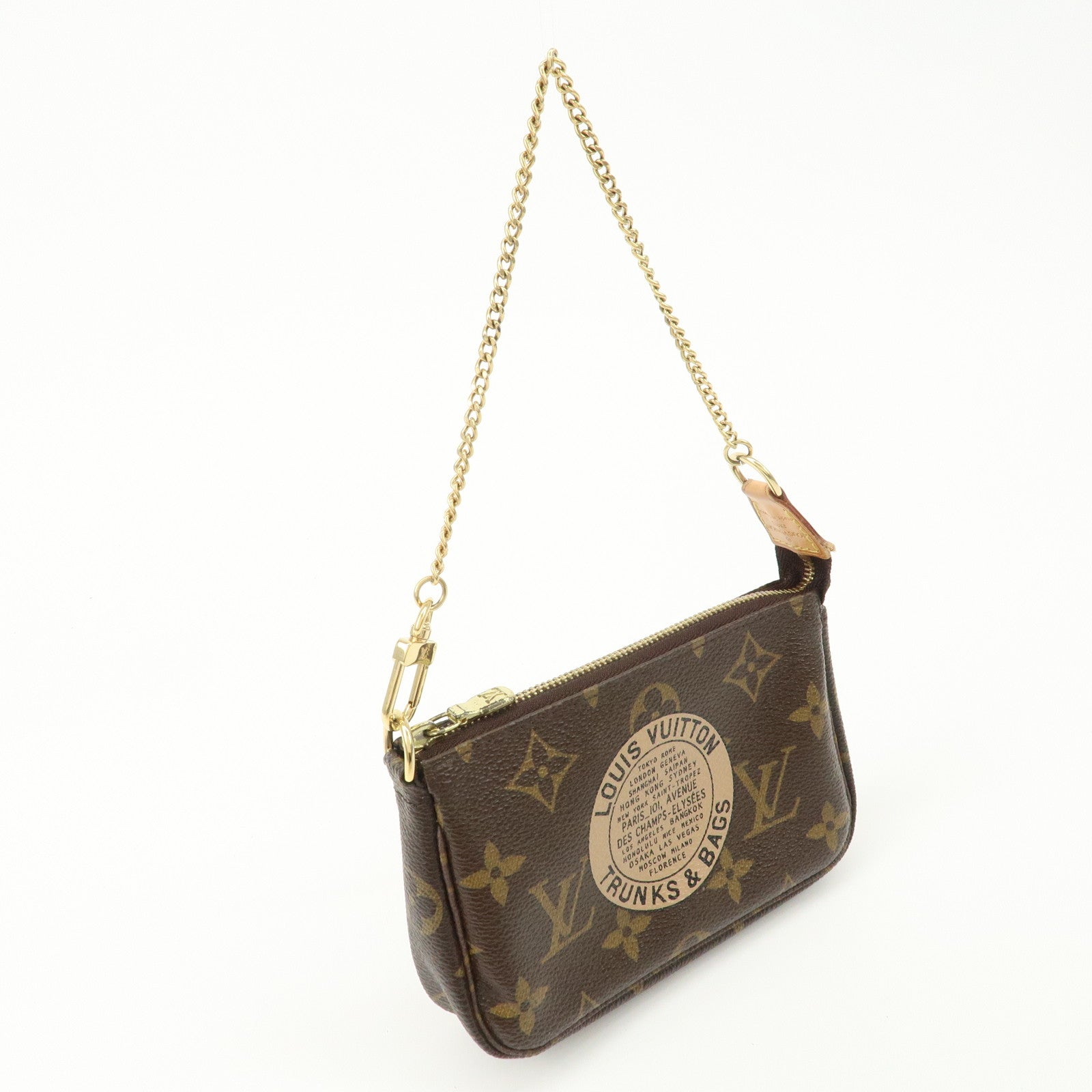 Louis Vuitton Monogram T&B Mini Pochette Accessoires Pouch M60153 Used