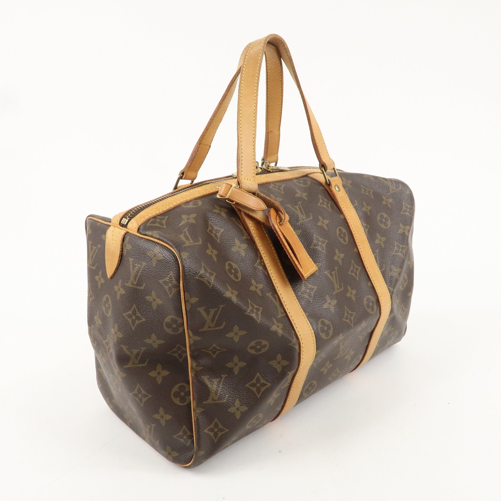 Louis Vuitton Monogram Sac Souple 35 Boston Bag Brown M41626