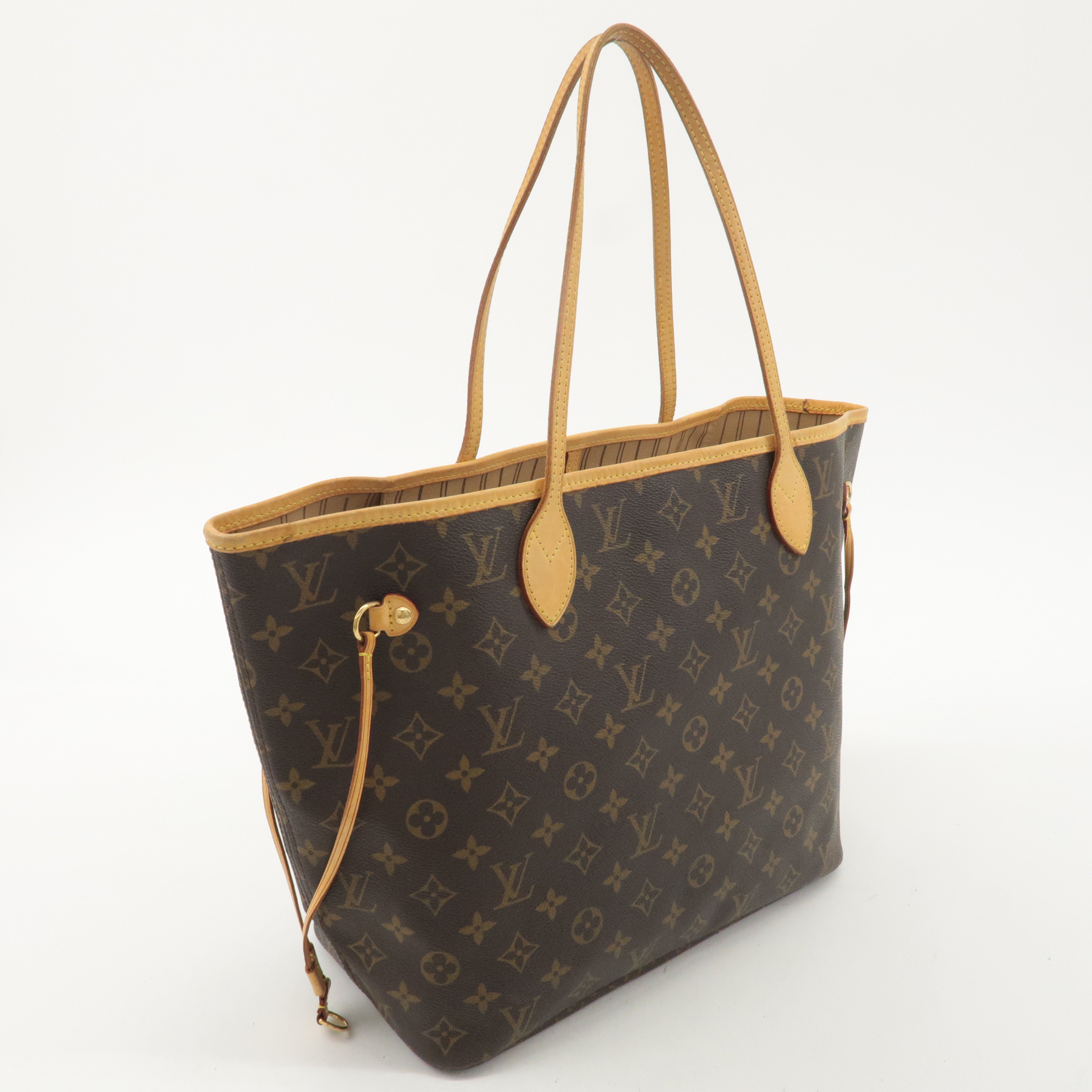 Louis Vuitton Monogram Neverfull MM Tote Bag Brown M40156