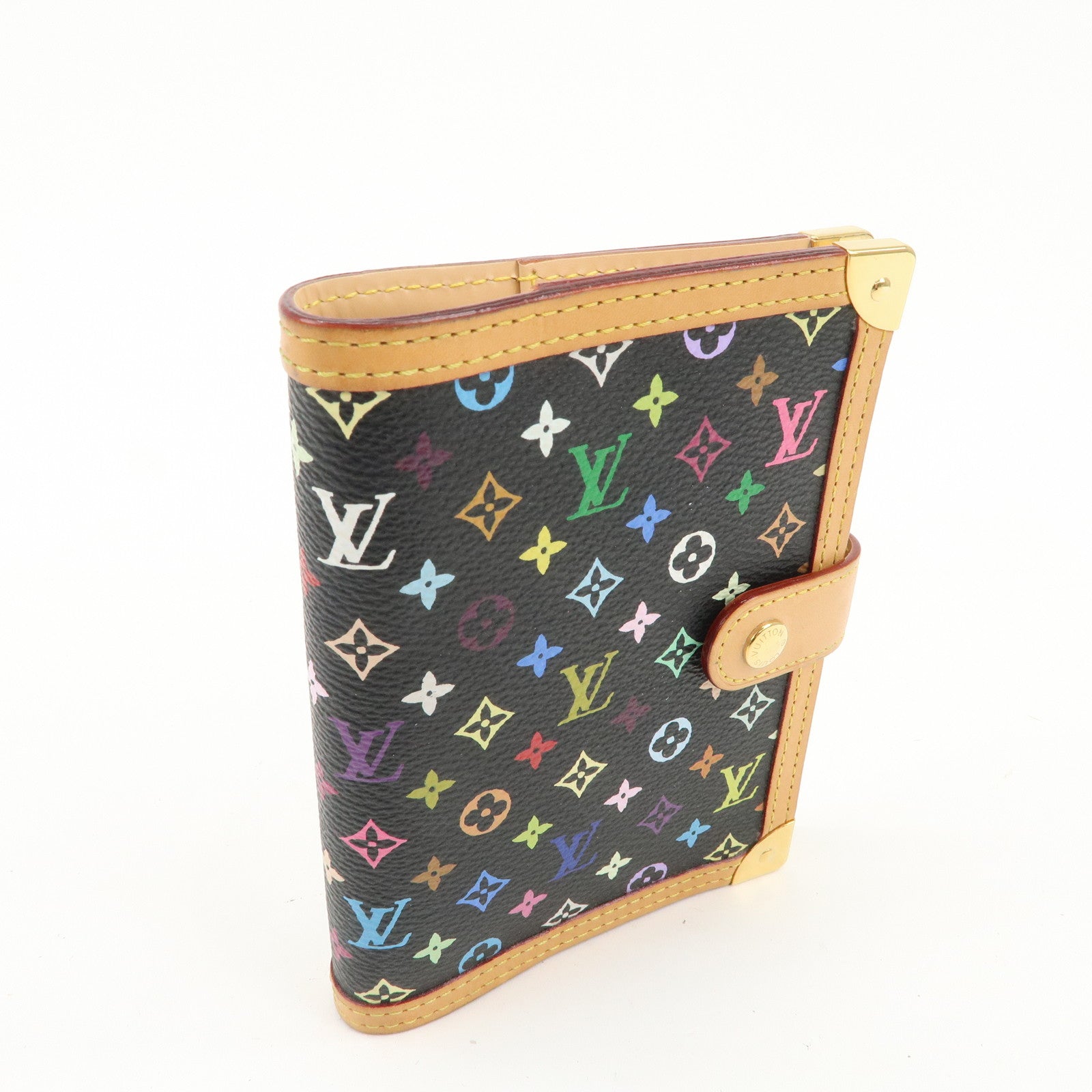 Louis Vuitton Monogram Multi Color Agenda PM Planner Cover R20895 Used