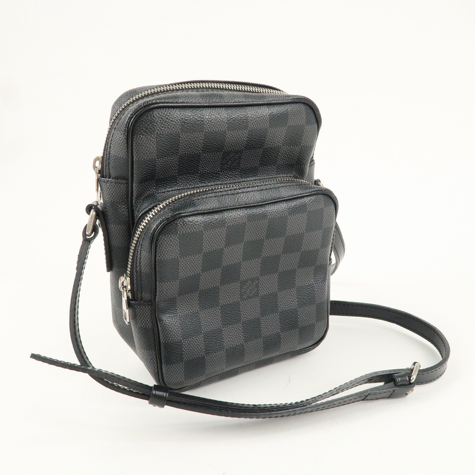 Louis Vuitton Damier Graphite Rem Shoulder Bag Black N41446