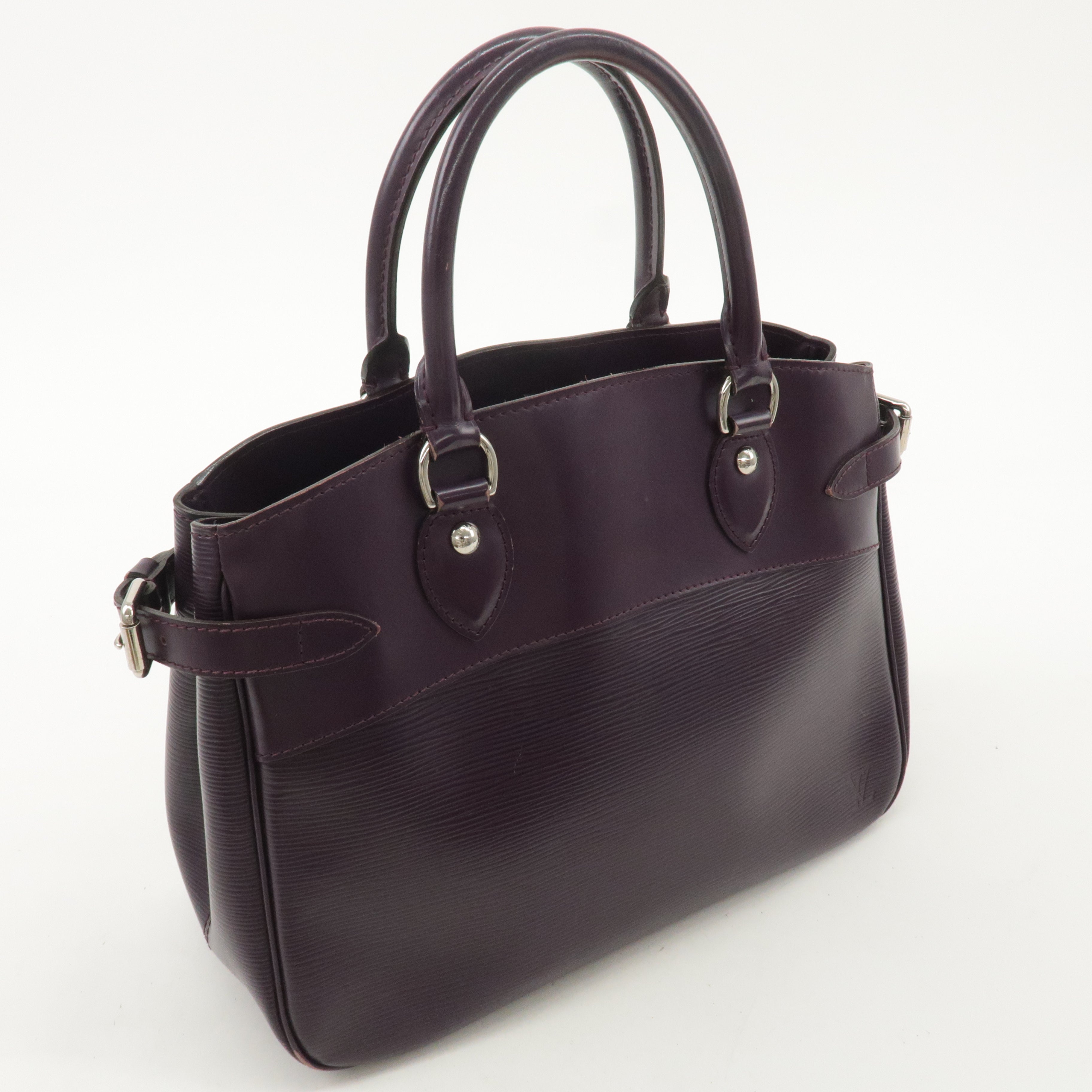 Louis Vuitton Epi Passy PM Hand Bag Cassis Purple M5926K