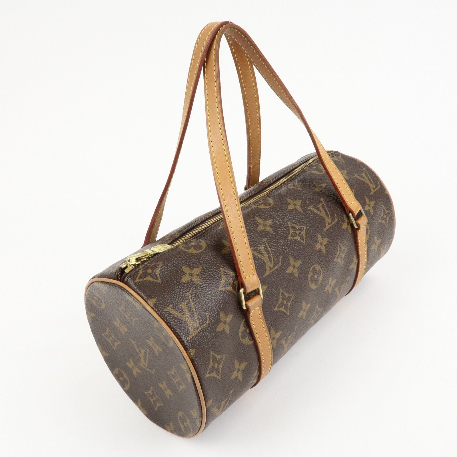 Louis Vuitton Monogram Papillon 26 Hand Bag Brown M51386 Used