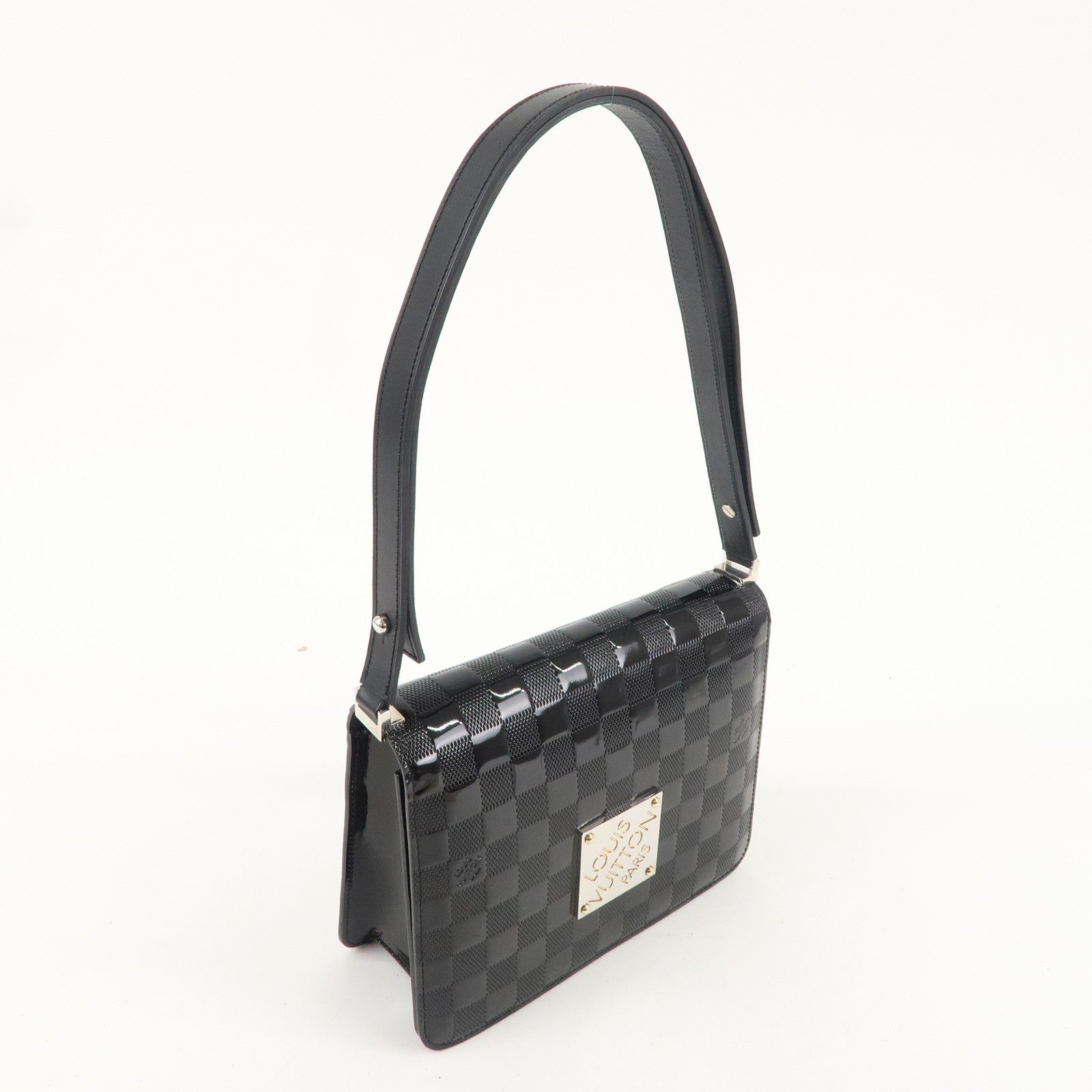 Louis Vuitton Damier Vernis Cabaret Shoulder Bag Noir M92124