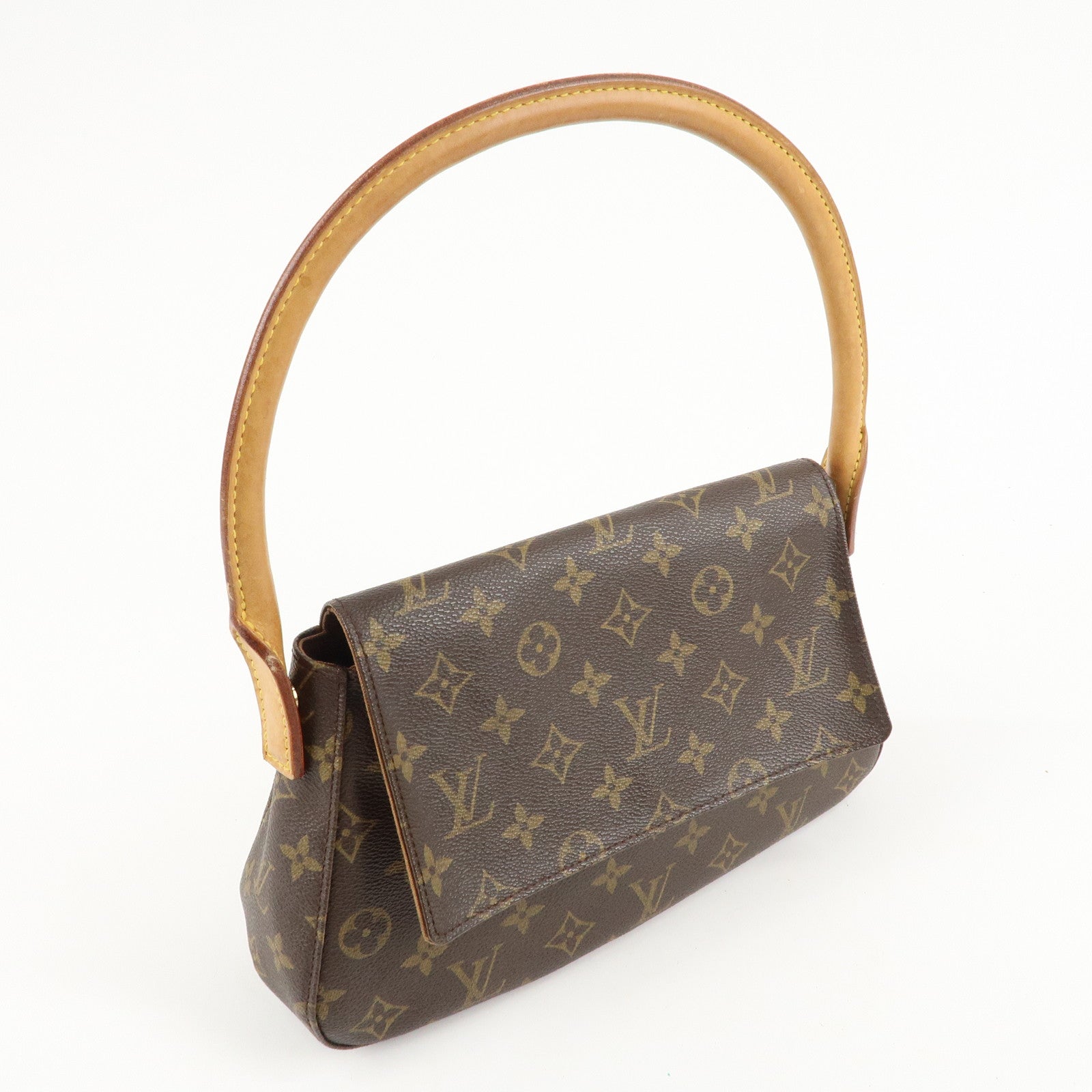 Louis Vuitton Monogram Mini Looping Shoulder Bag Hand Bag M51147 Used