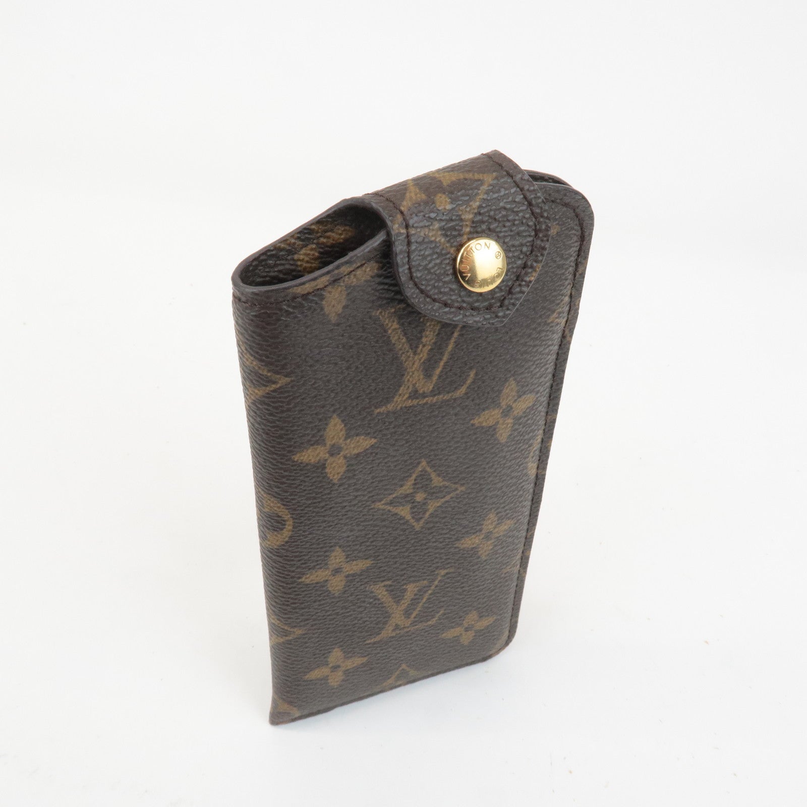 Louis Vuitton Monogram etui a lunettes PM Glasses Case M66545 Used