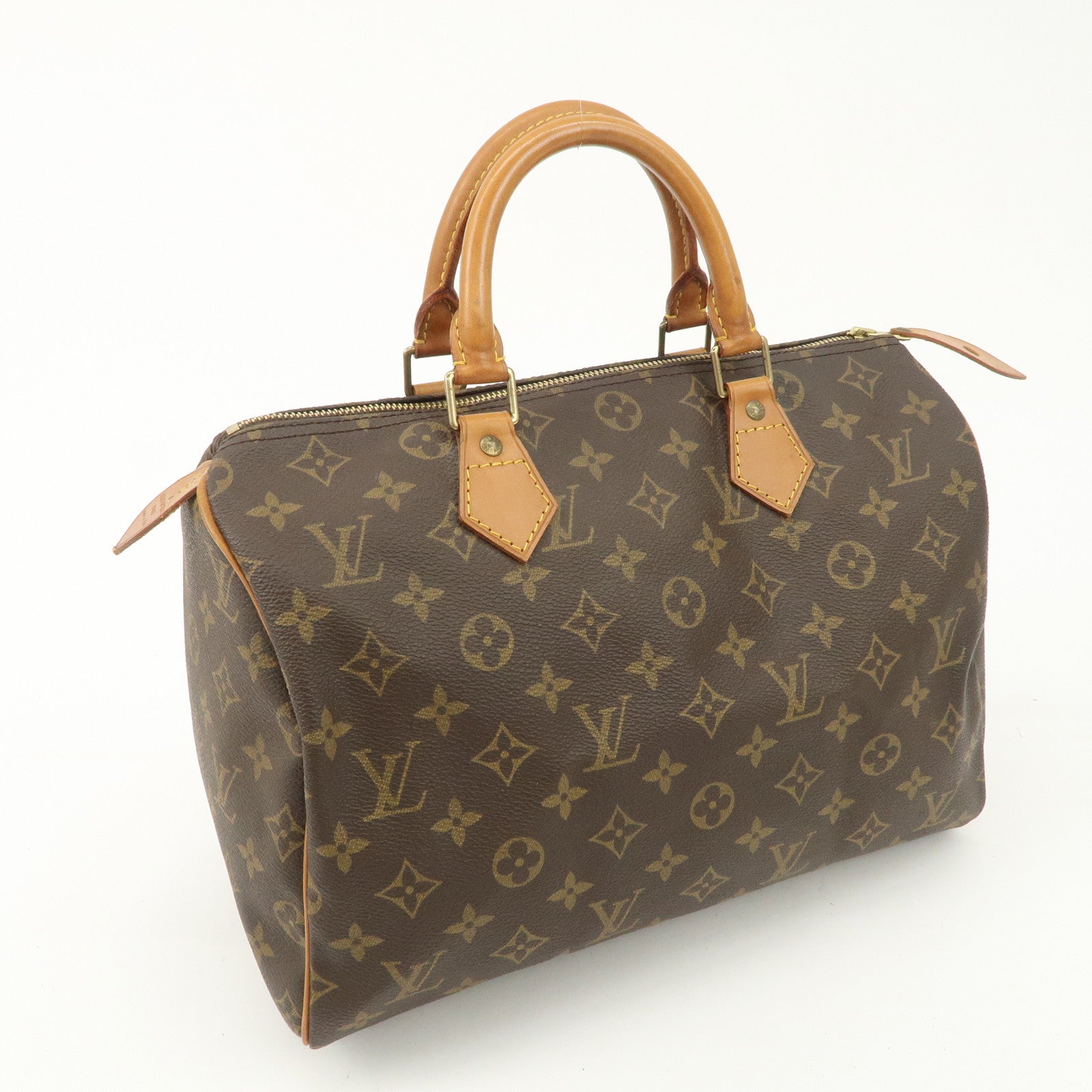 Louis Vuitton Monogram Speedy 30 Hand Bag Boston Bag M41526 Used