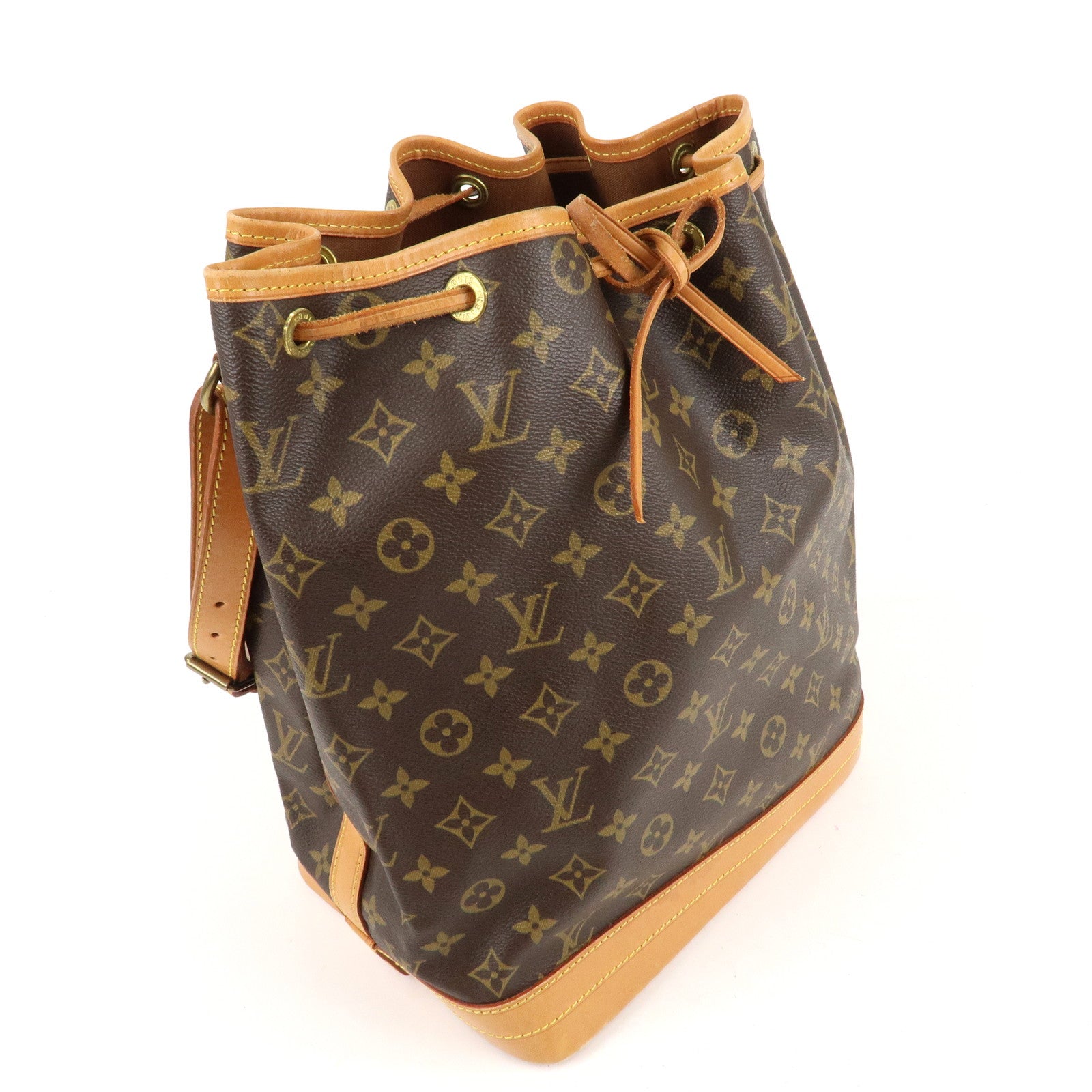 Louis Vuitton Monogram Noe Shoulder Bag Hand Bag Brown M42224 Used