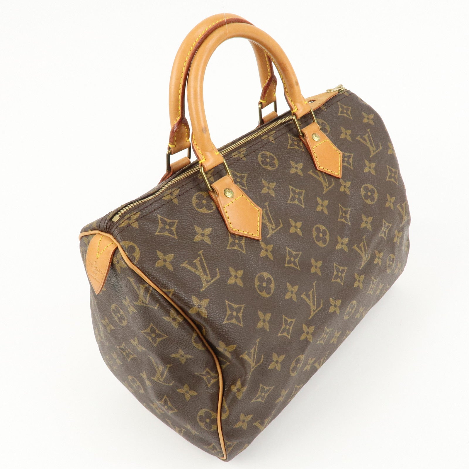 Louis Vuitton Monogram Speedy 30 Hand Bag Boston Bag M41526 Used