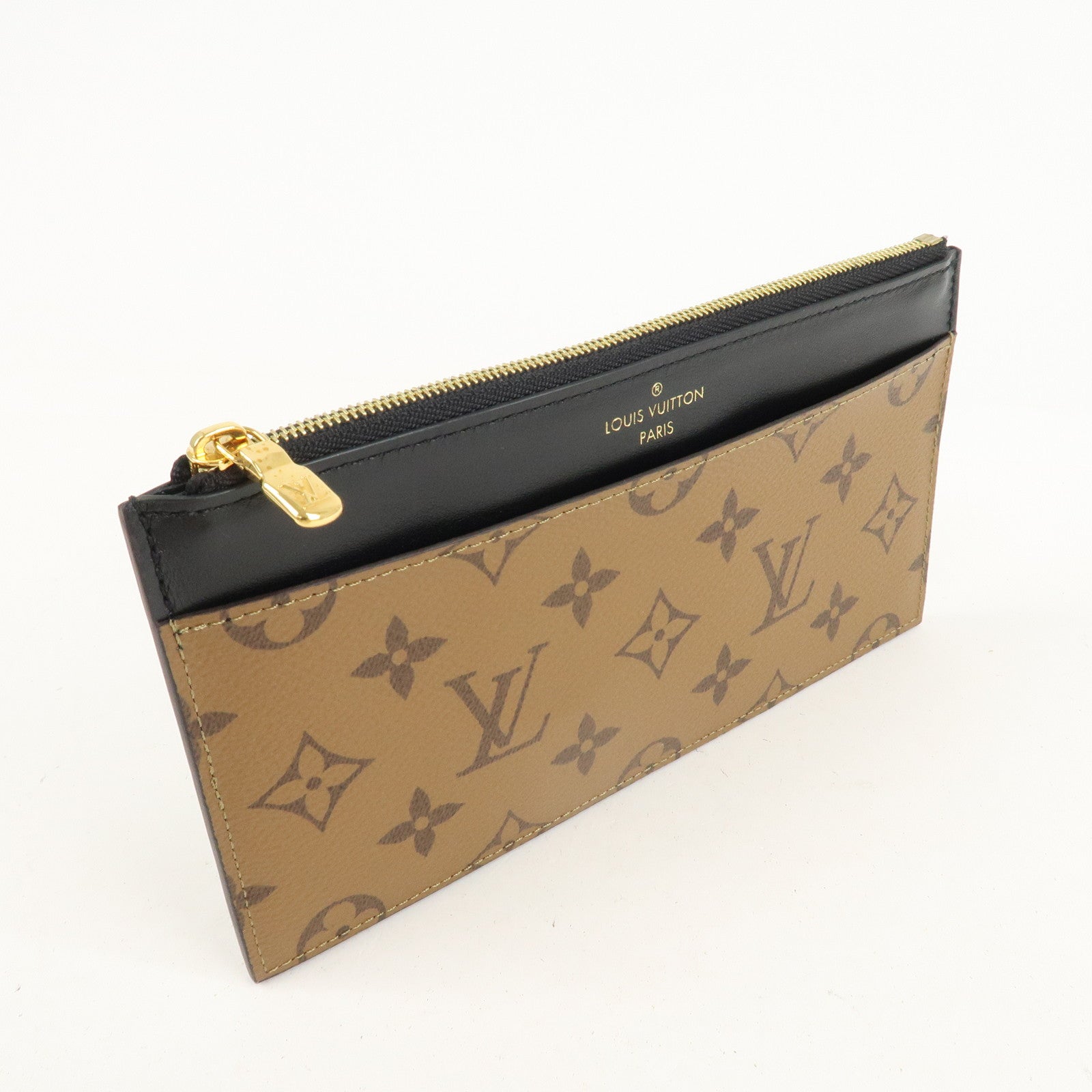 Louis Vuitton Monogram Reverse Slim Purse Card Case M80390 Used