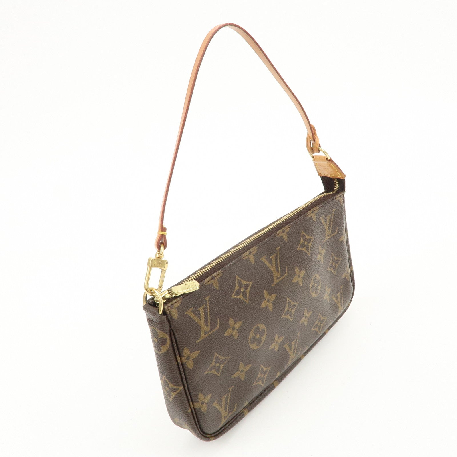 Louis Vuitton Monogram Pochette Accessoires Pouch Hand Bag  M51980 Used