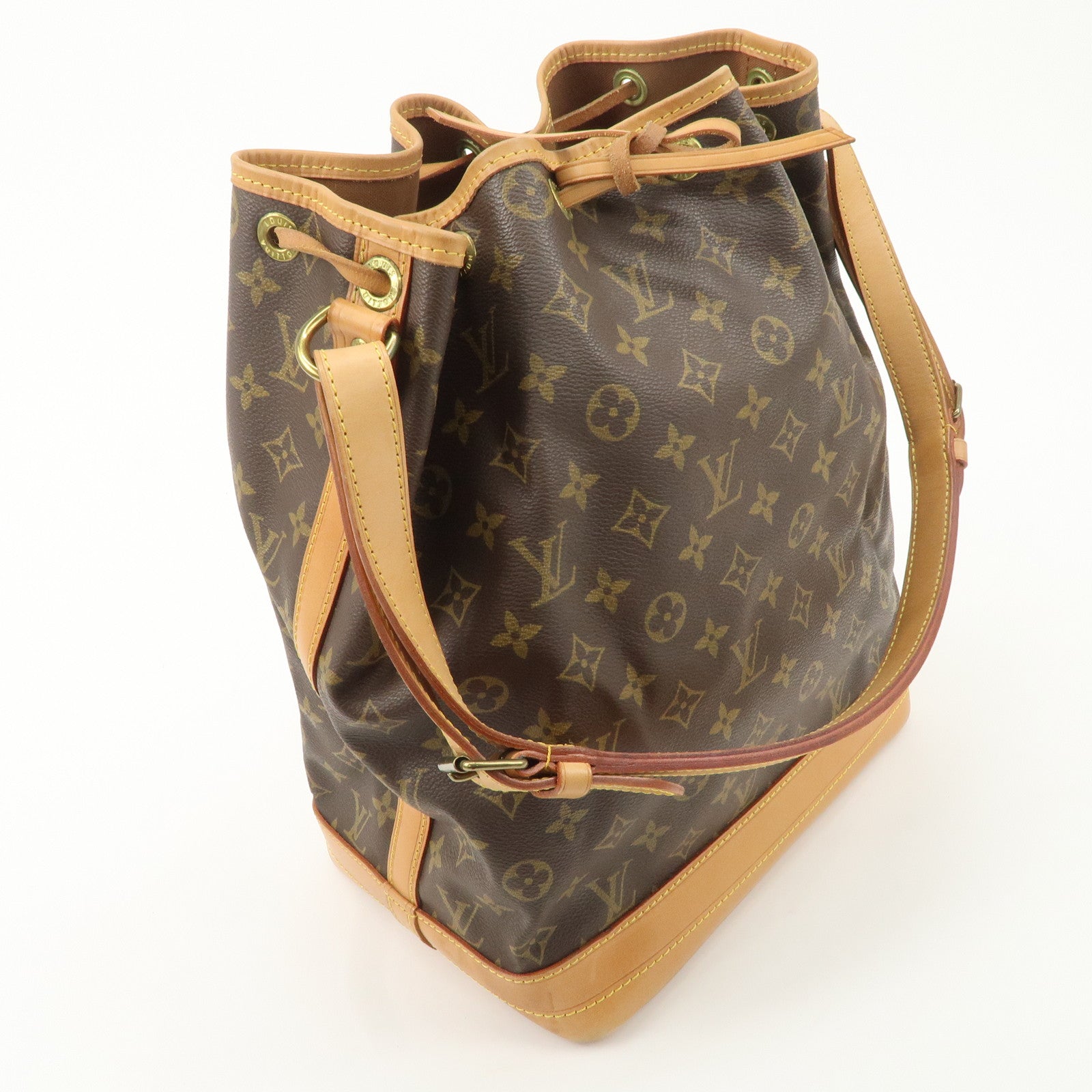 Louis Vuitton Monogram Noe Shoulder Bag Hand Bag Brown M42224 Used