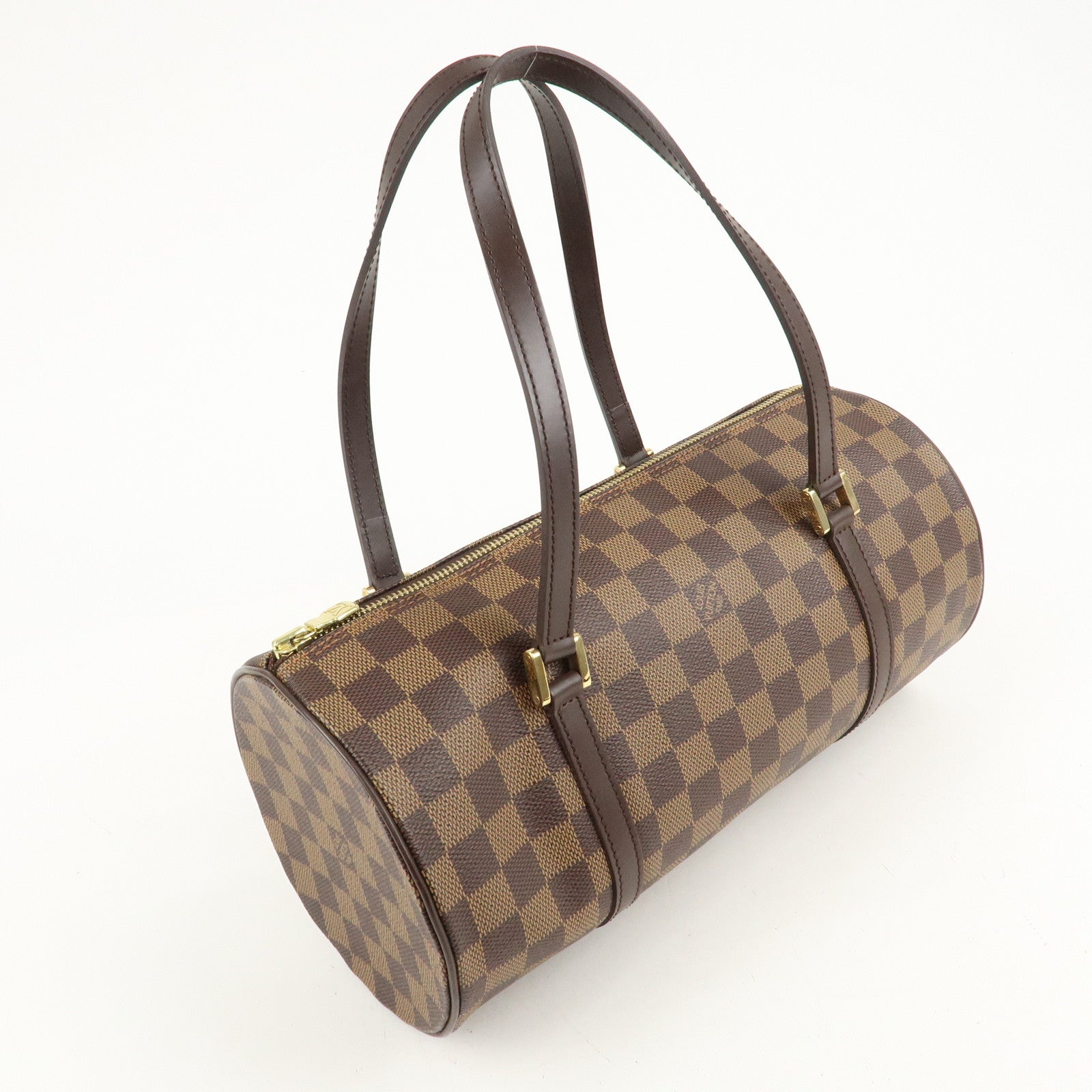 Louis Vuitton Damier Ebene Papillon 30 Hand Bag Brown N51303 Used