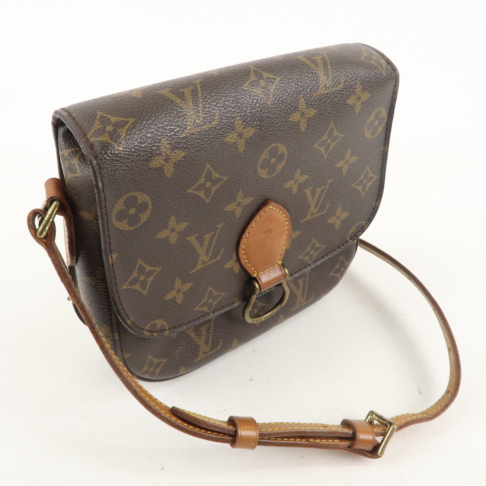 Louis Vuitton Monogram Saint Cloud MM Shoulder Bag Brown M51243