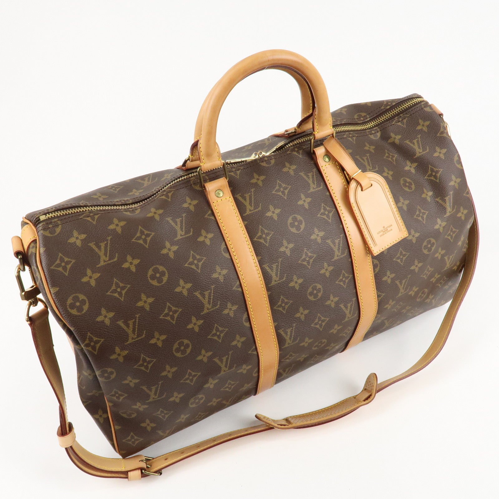 Louis Vuitton Monogram Keep All Bandouliere 50 Boston Bag M41416 Used