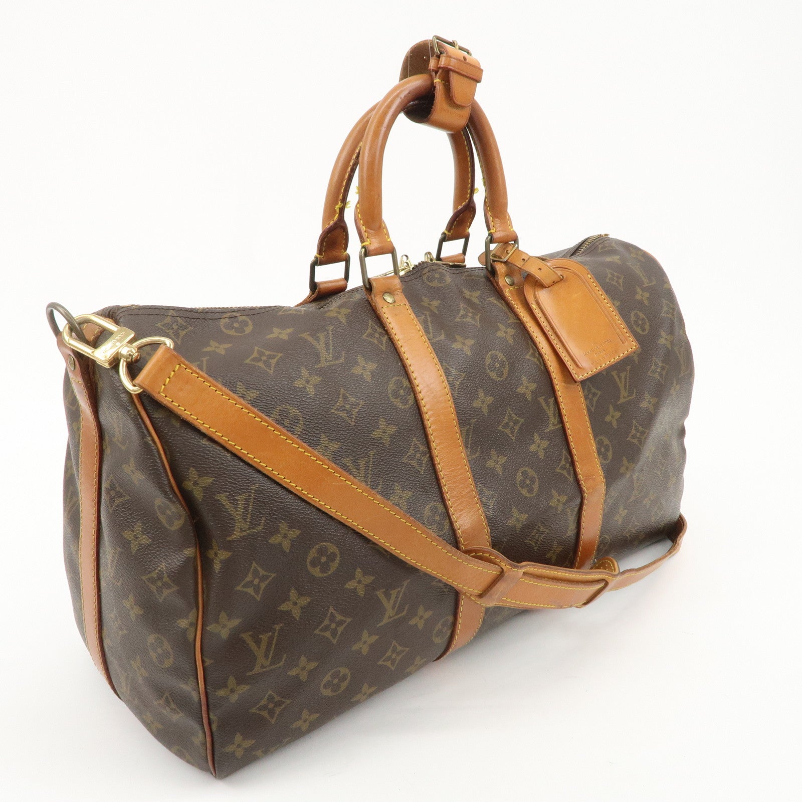 Louis Vuitton Monogram Keep All 45 Boston Bag M41418 Used