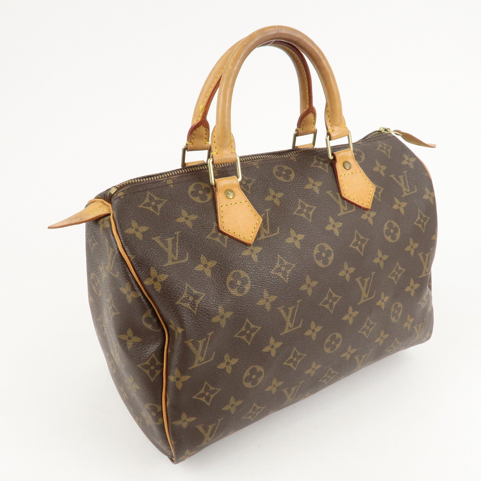 Louis Vuitton Monogram Speedy 30 Hand Bag Boston Bag M41526 Used