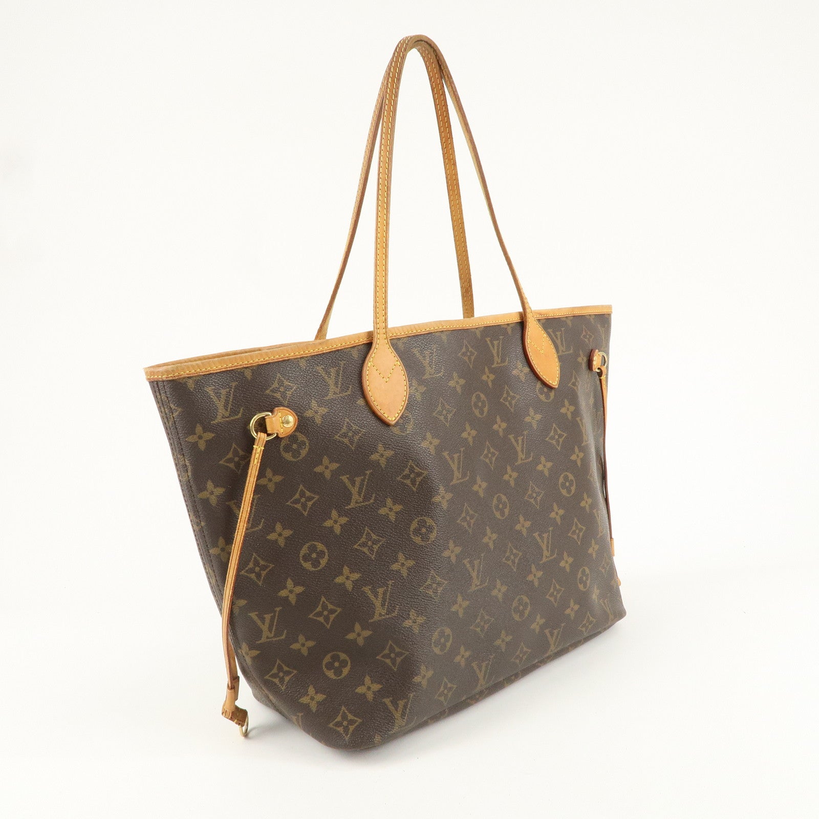 Louis Vuitton Monogram Neverfull MM Tote Bag Brown M40156