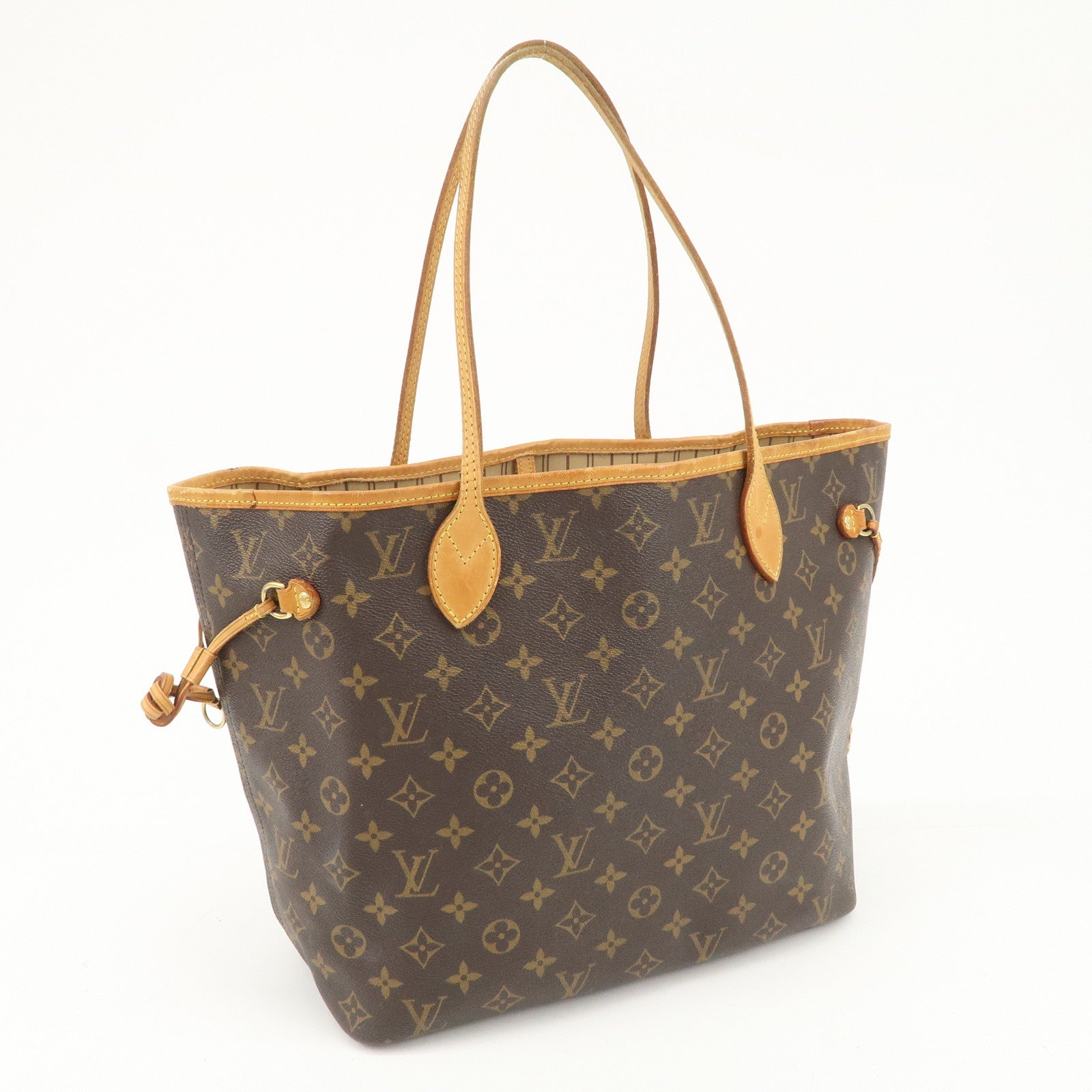 Louis Vuitton Monogram Neverfull MM Tote Bag Brown M40156 Used