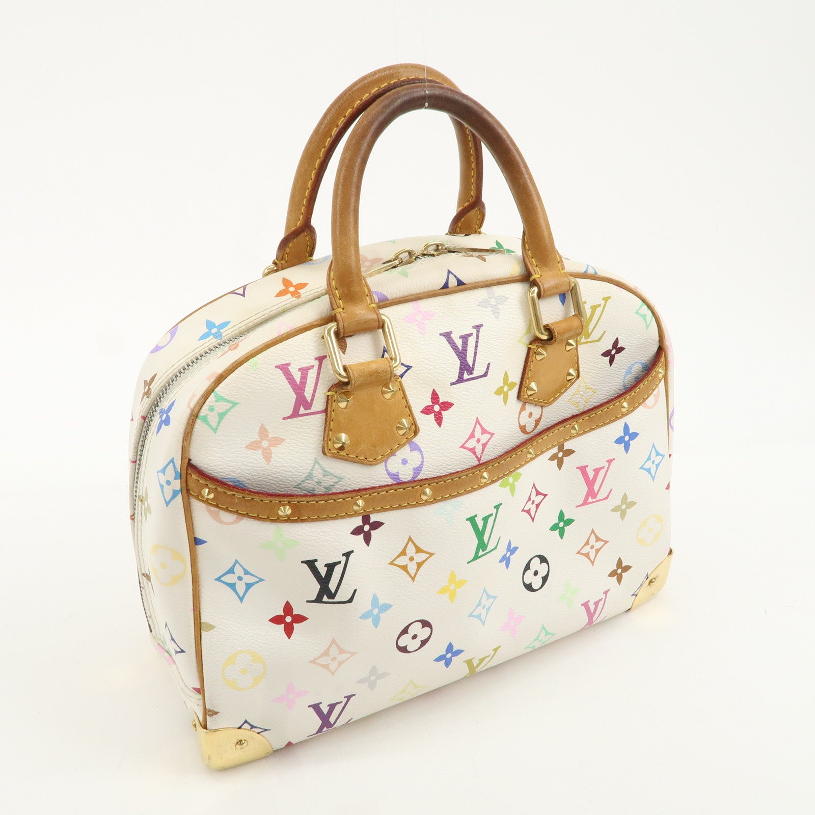 Louis Vuitton Monogram Multicolor Trouville Hand Bag M92663 Used