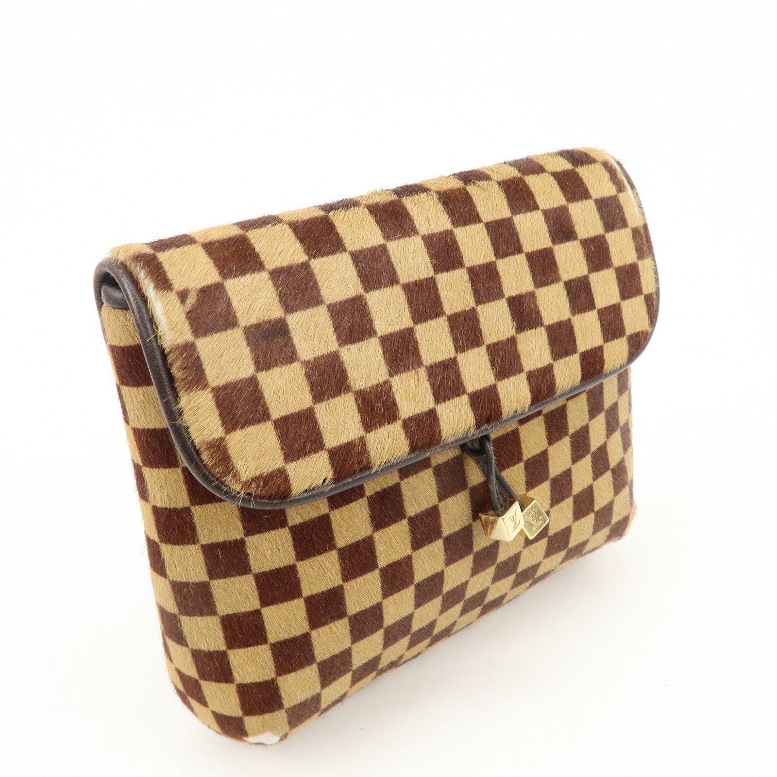 Louis Vuitton Damier Sauvage Gazelle Beige Shoulder Bag M92130