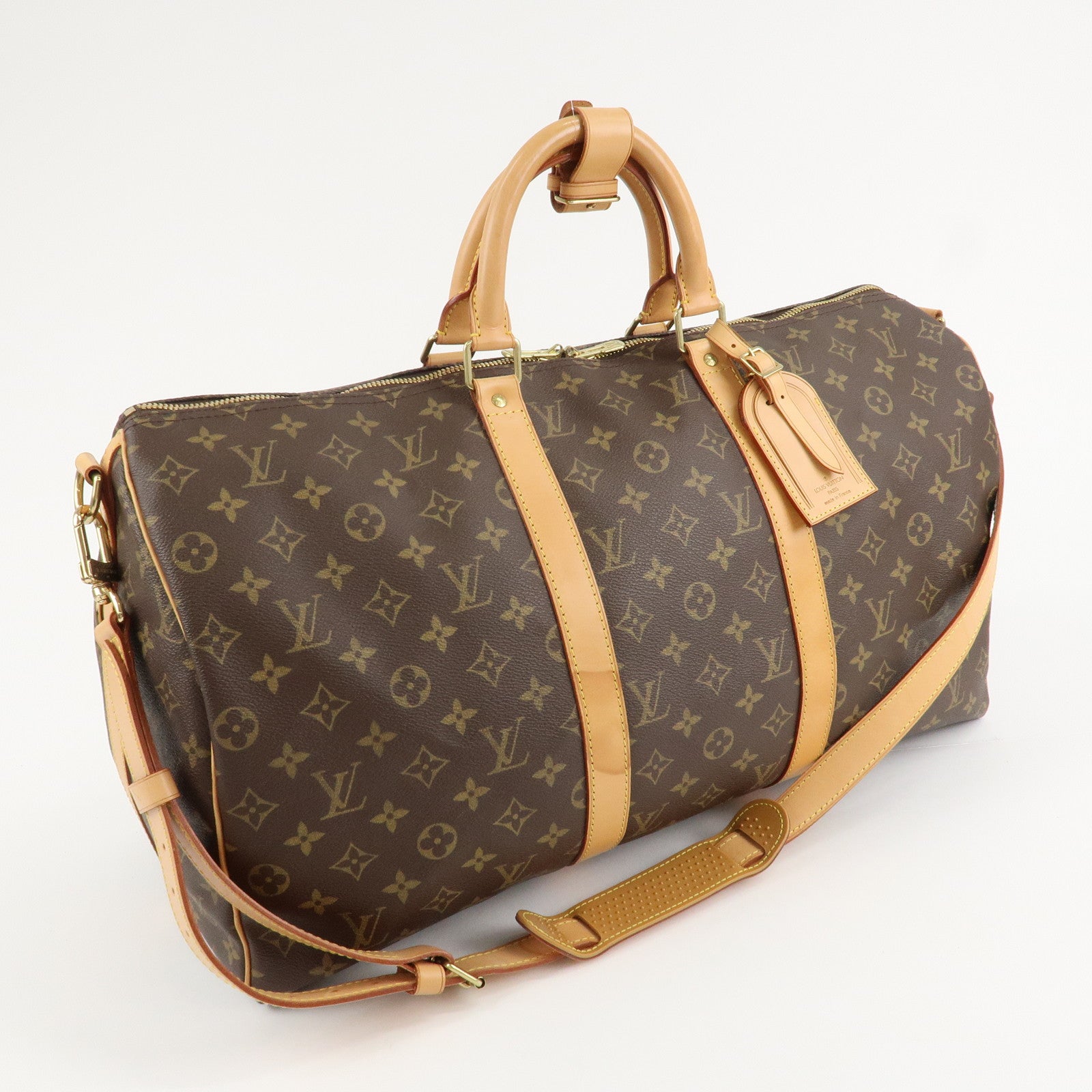 Louis Vuitton Monogram Keep All Bandouliere 50 Boston Bag M41416 Used