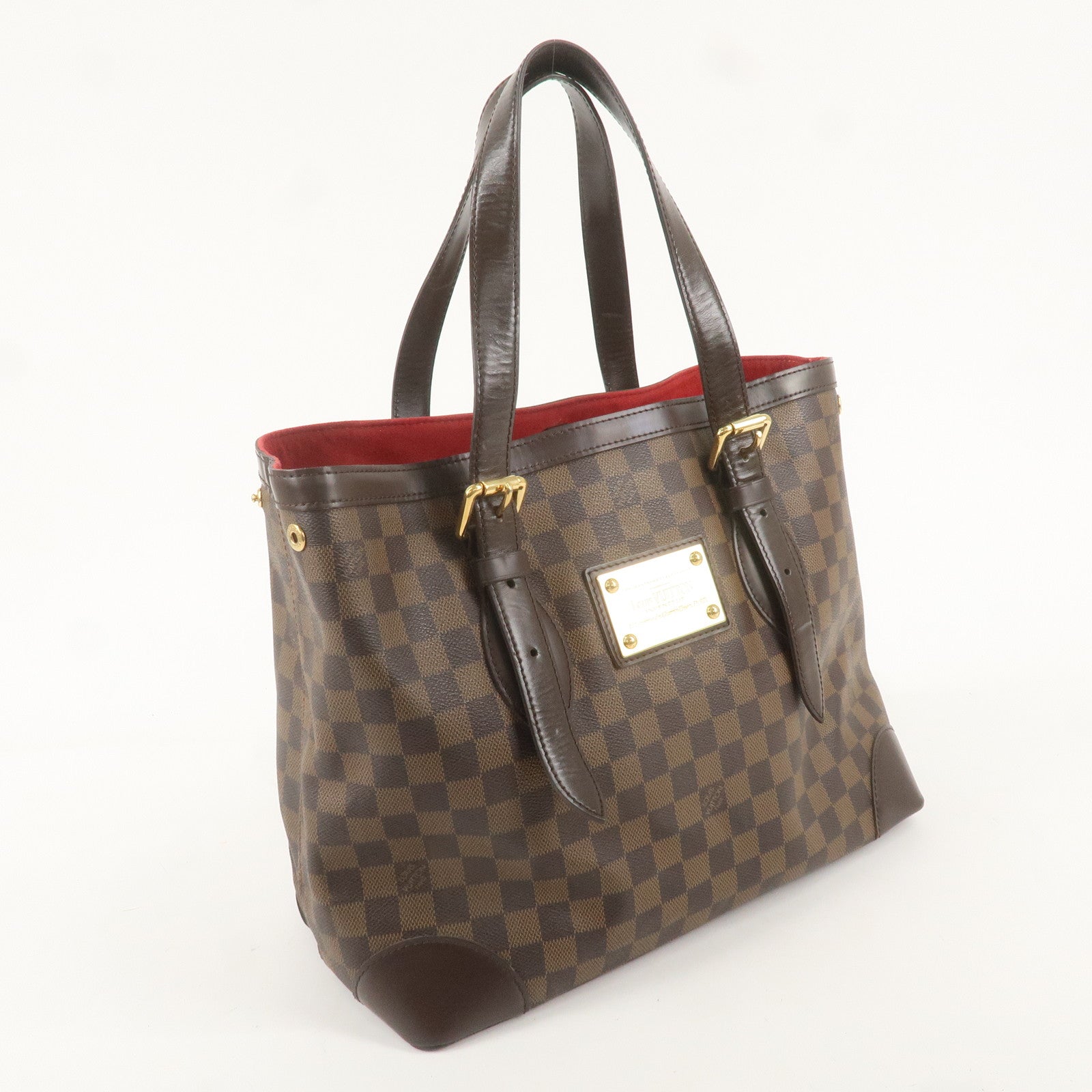 Louis Vuitton Damier Hampstead MM Tote Bag Brown N51206